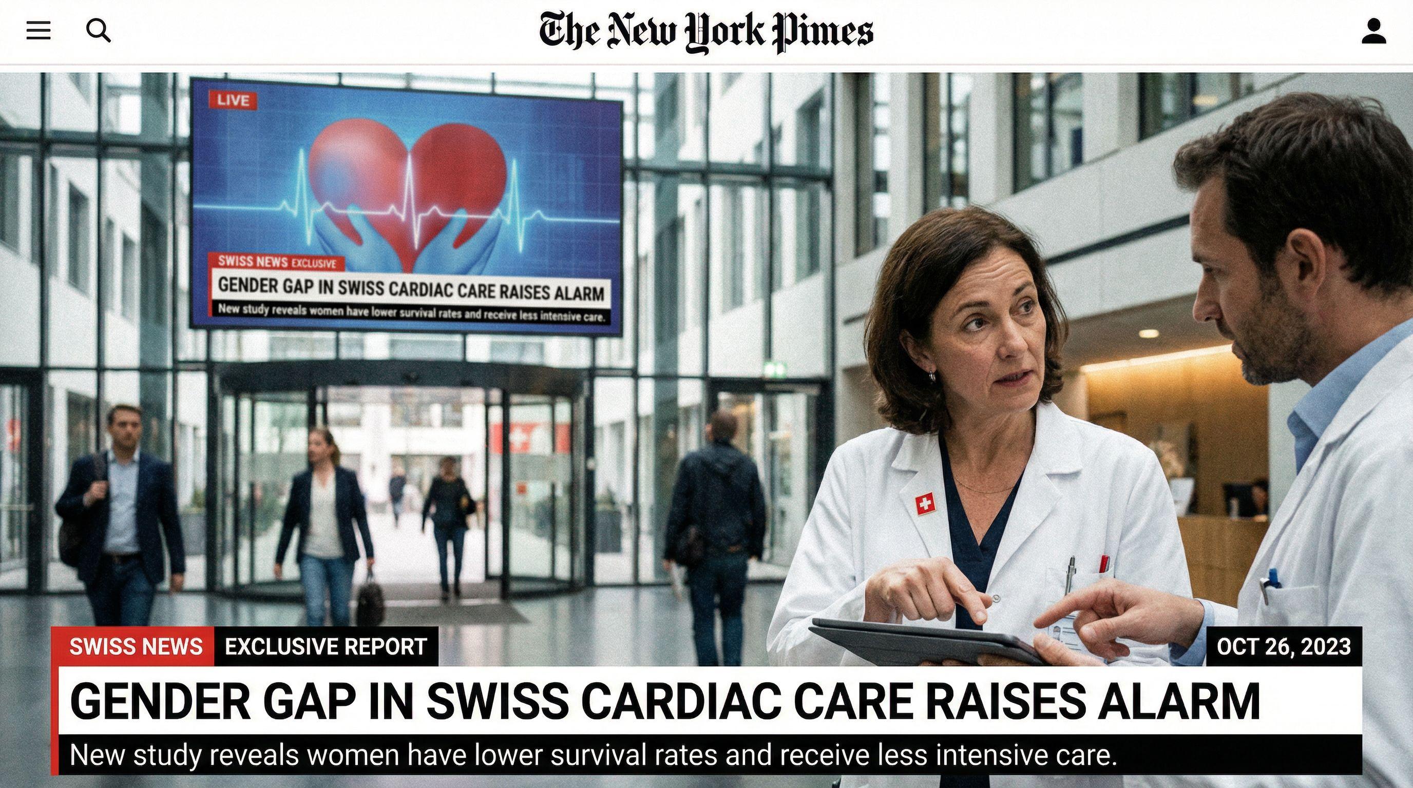 Gender gap in Swiss cardiac care raises alarm