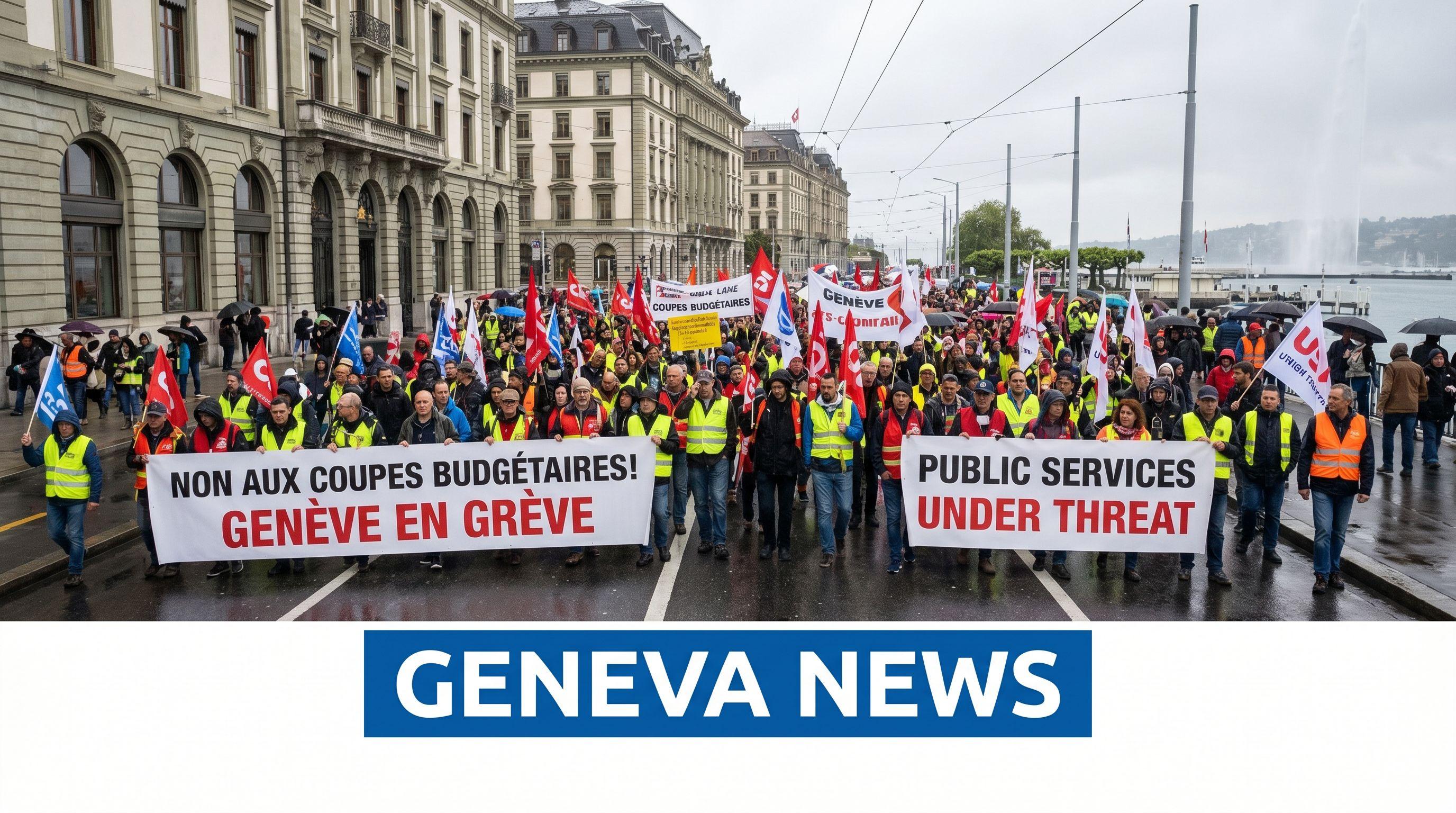Geneva Struck by Protests as Civil Servants March Against Budget Cuts