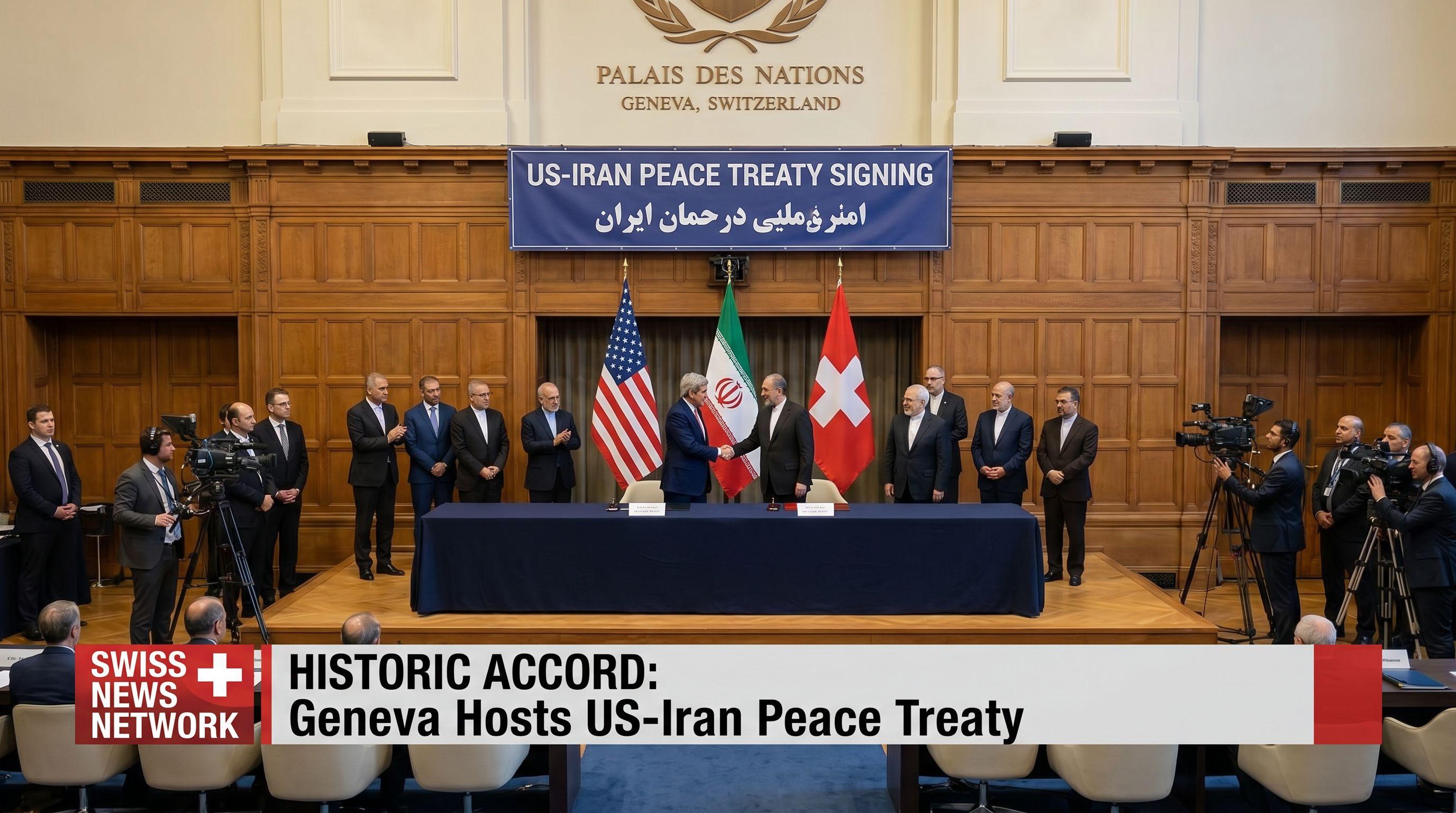 Geneva to Host Historic Signing of US-Iran Peace Treaty
