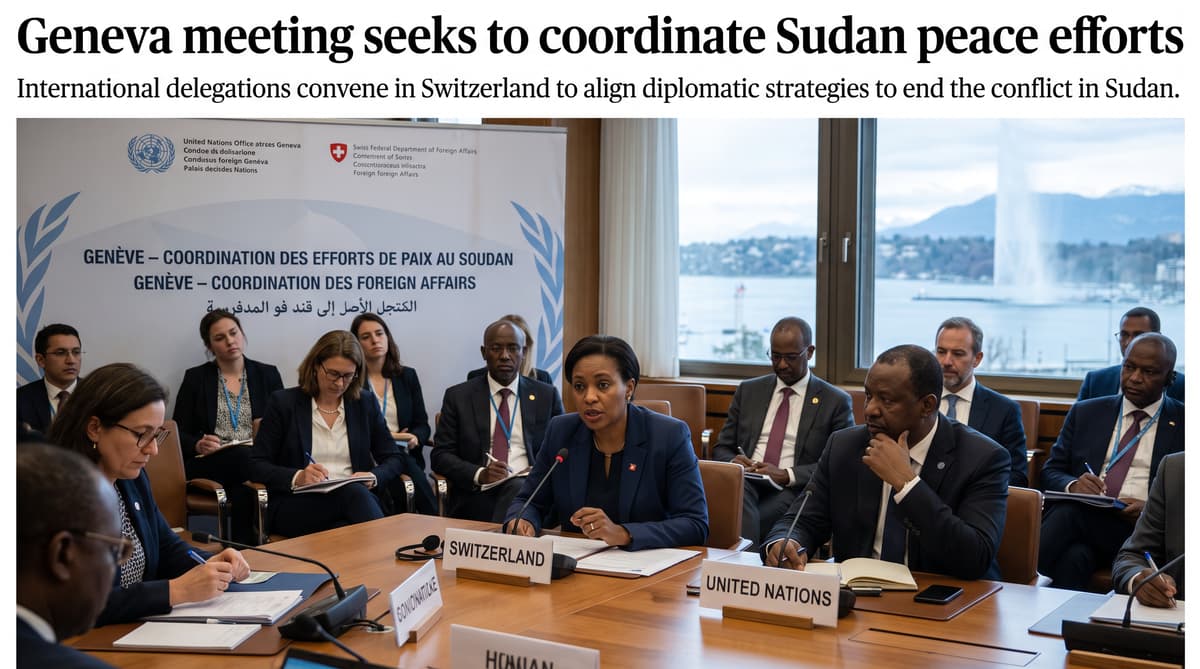 Geneva meeting seeks to coordinate Sudan peace efforts