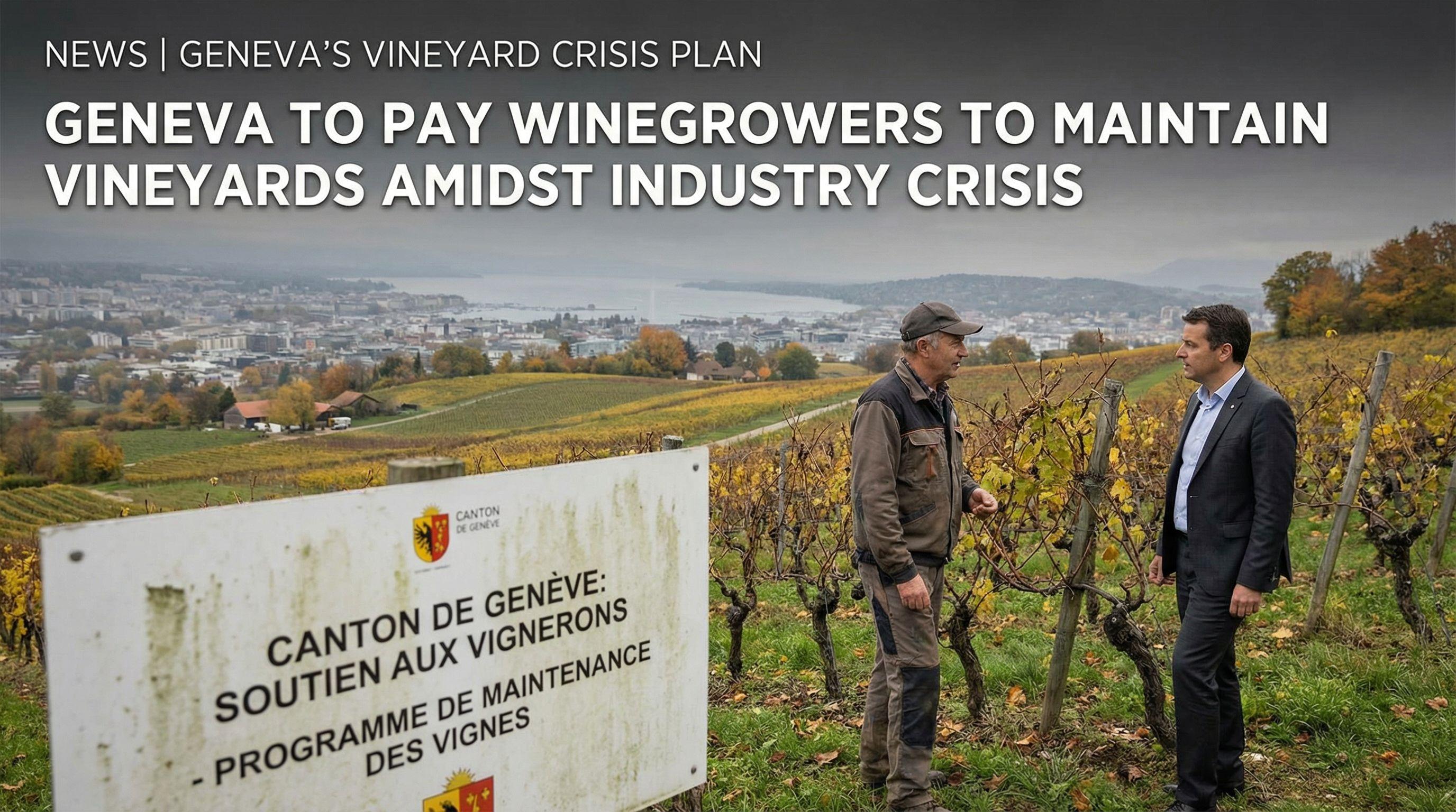 Geneva to Pay Winegrowers to Maintain Vineyards Amidst Industry Crisis