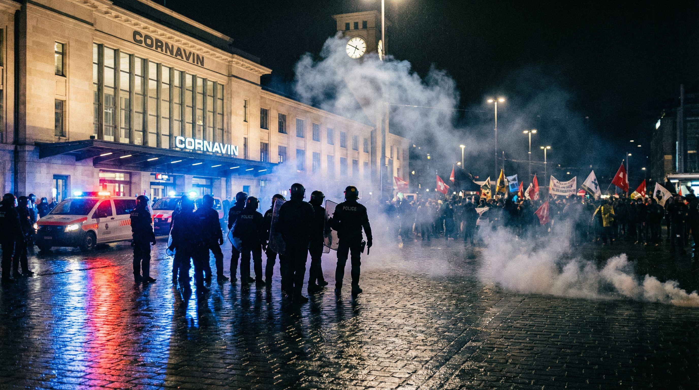Geneva Police Deploy Tear Gas as Pro-Palestinian Protest Escalates