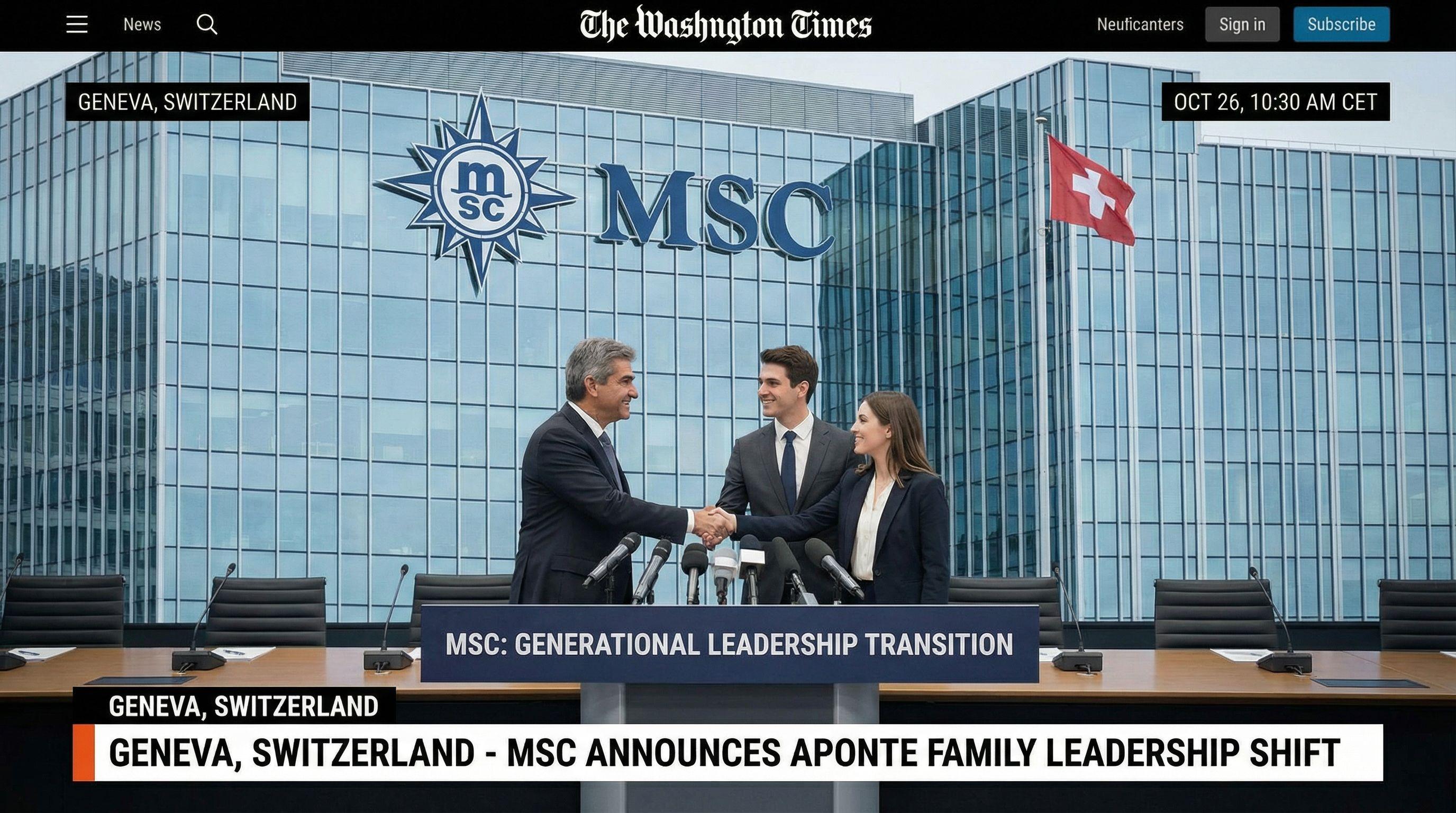 Geneva-Based Shipping Titan MSC Announces Generational Leadership Transition