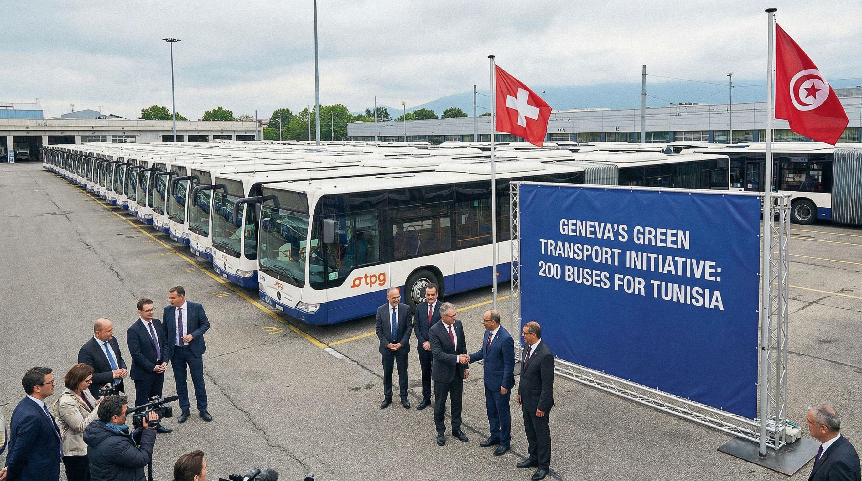 Geneva's Green Transport Initiative: 200 Buses Donated to Tunisia