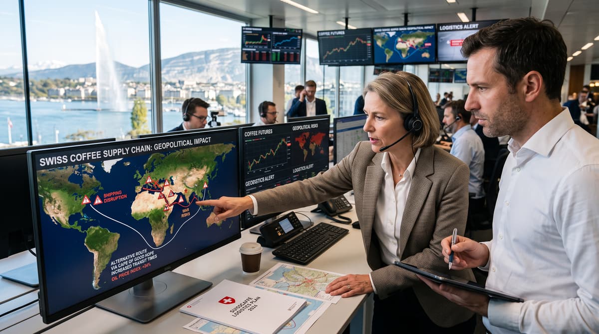 Geopolitical shocks reshape Swiss coffee supply chains