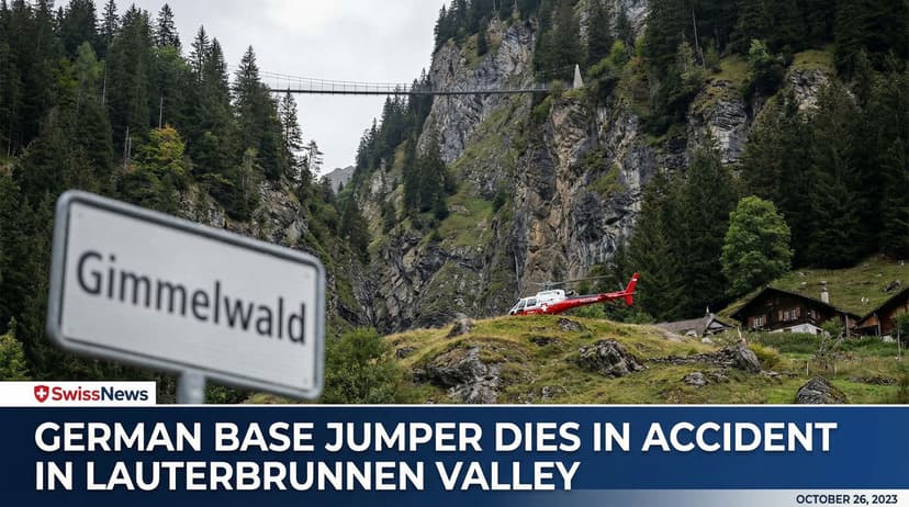 German Base Jumper Dies in Accident in Lauterbrunnen Valley