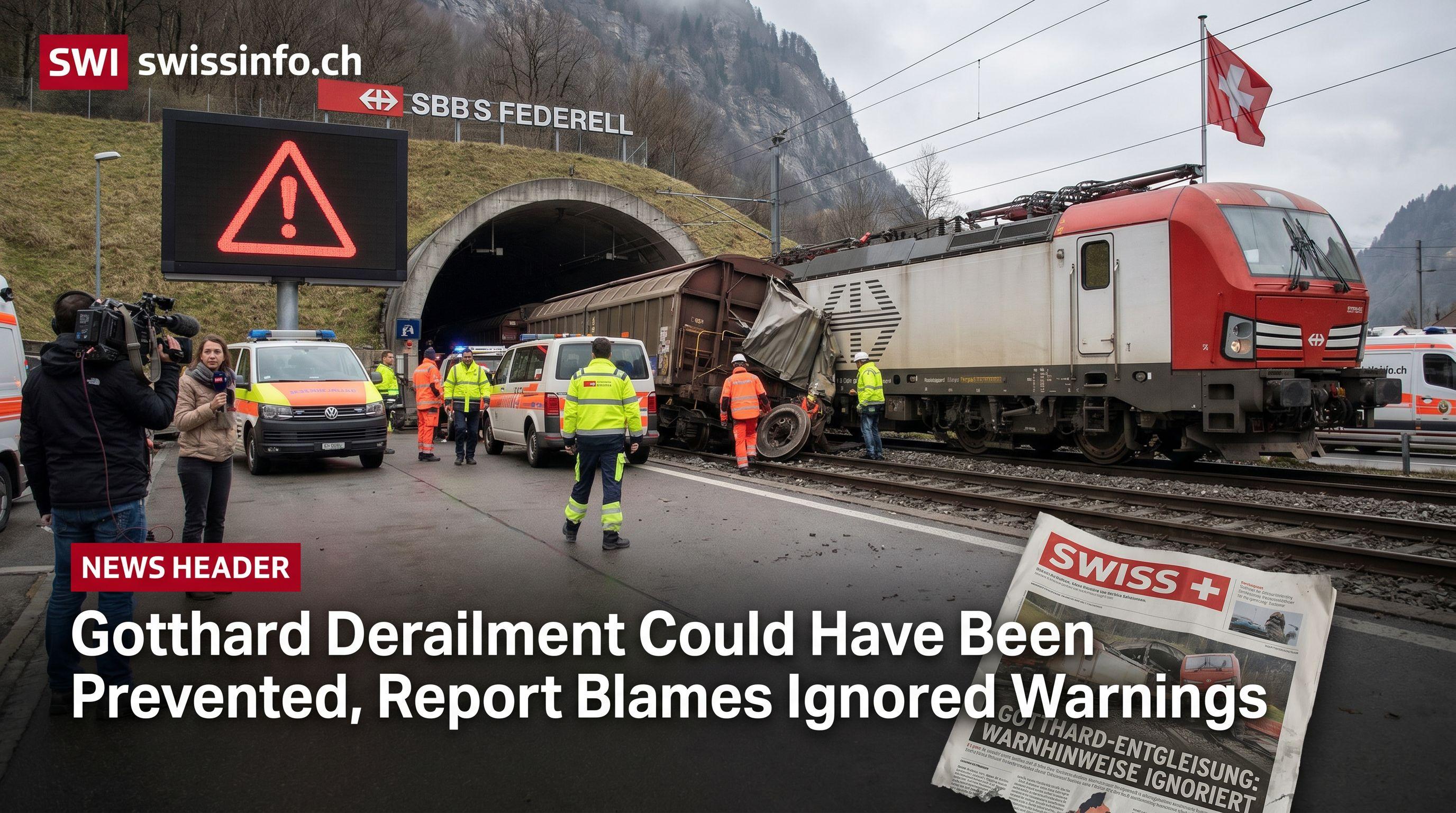 Gotthard Derailment Could Have Been Prevented, Report Blames Ignored Warnings