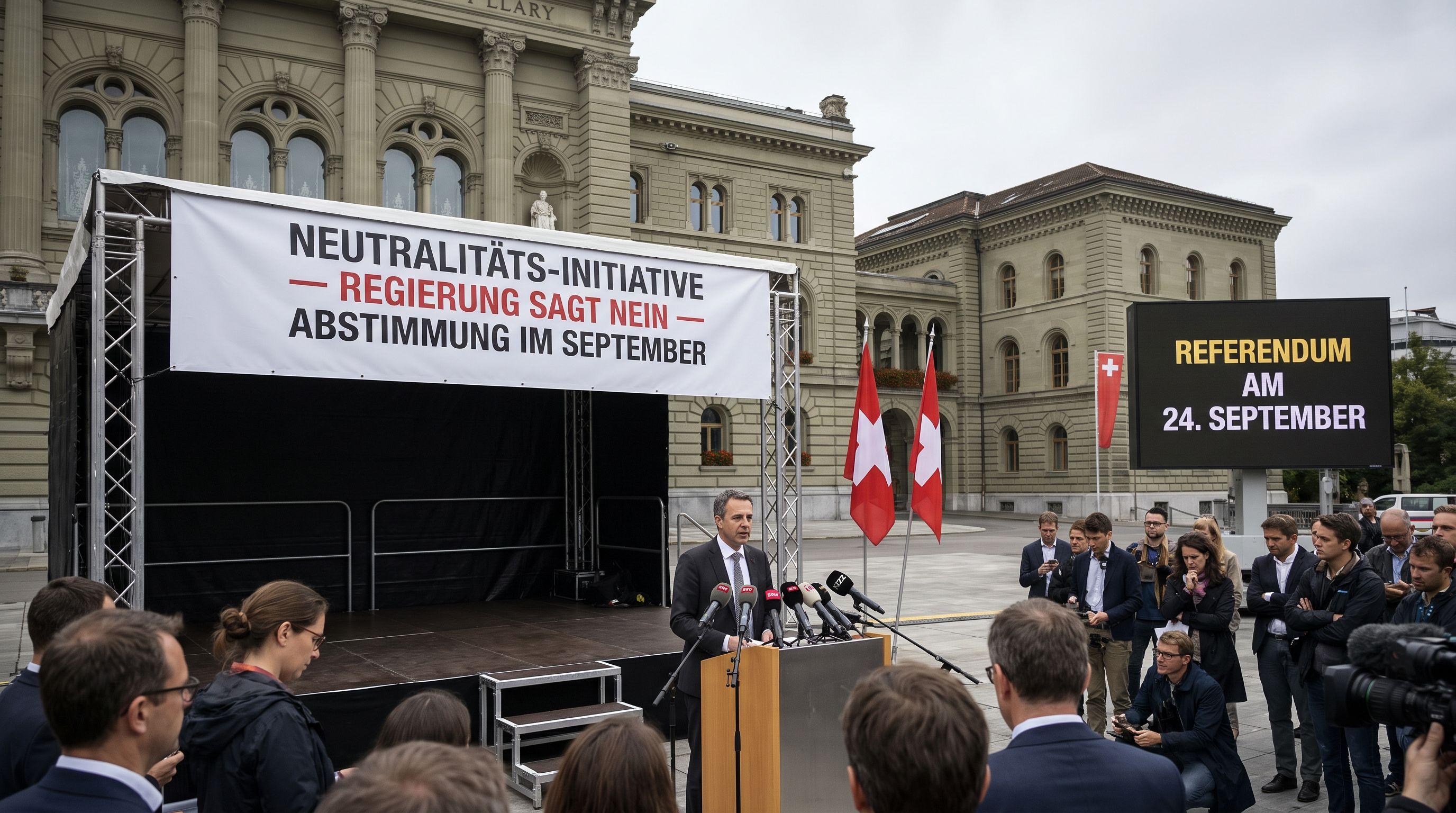 Government Rejects Stricter Neutrality, Setting Stage for September Referendum