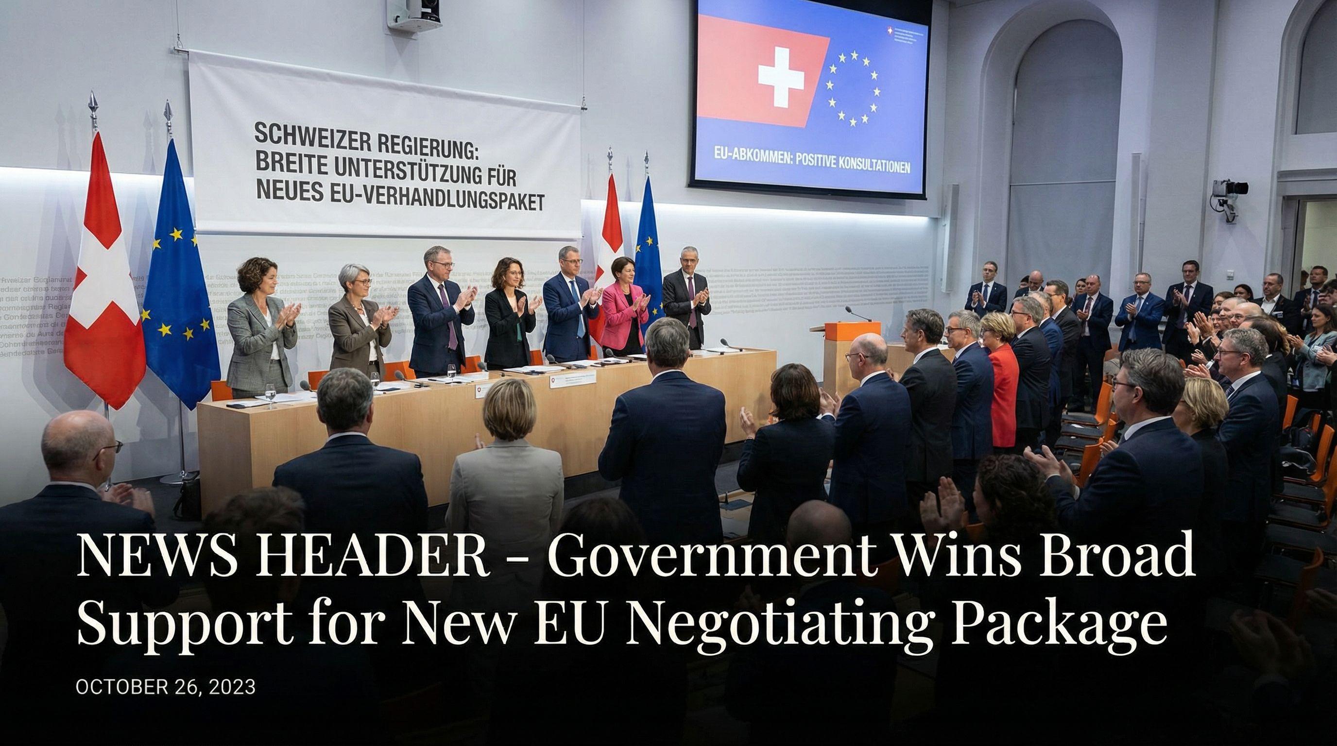 Government Wins Broad Support for New EU Negotiating Package