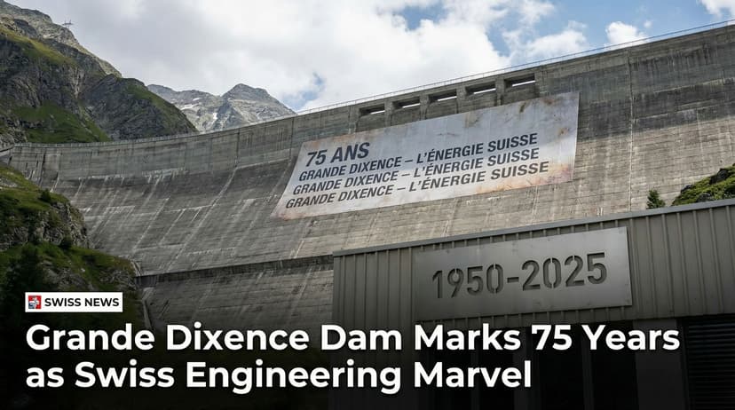 Grande Dixence Dam Marks 75 Years as Swiss Engineering Marvel