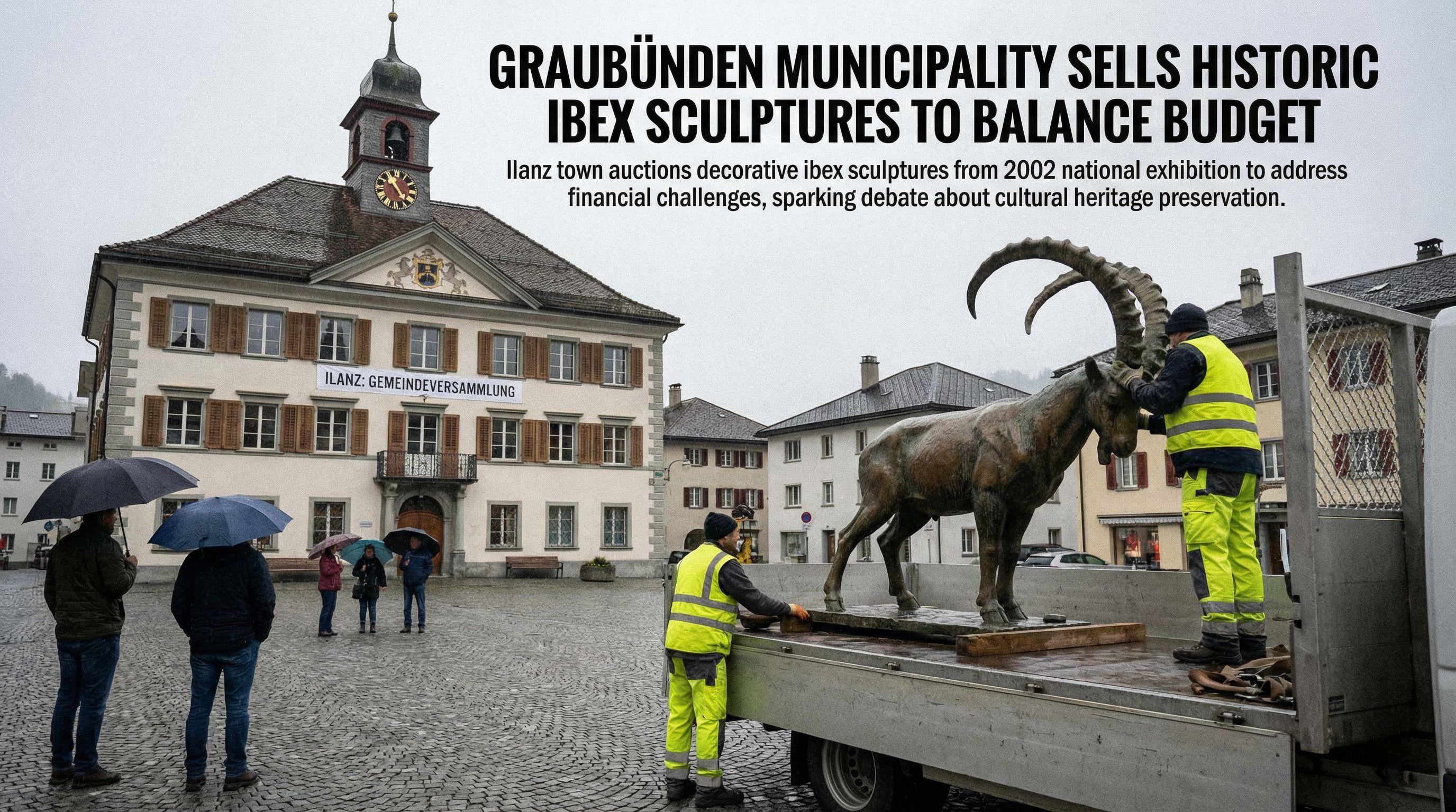 Graubünden Municipality Sells Historic Ibex Sculptures to Balance Budget