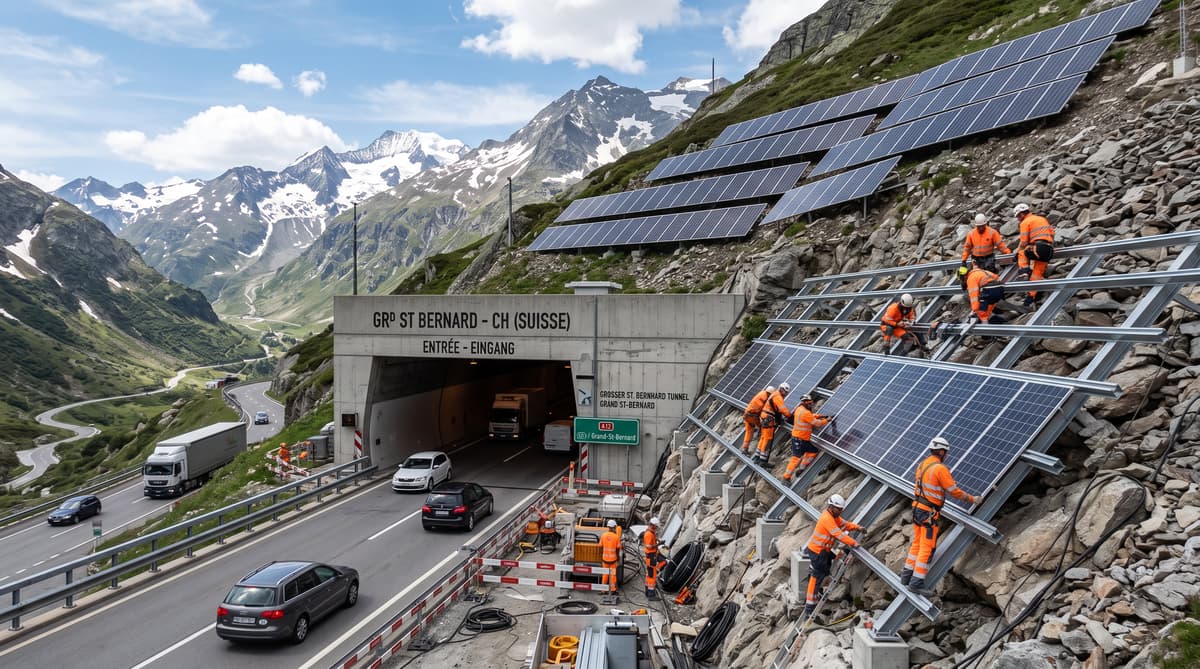 Great St Bernard Tunnel to add solar panels covering half its energy needs