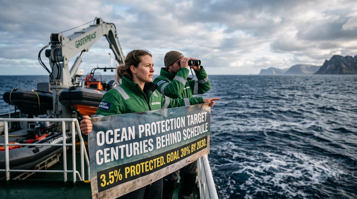 Greenpeace says ocean protection target is centuries behind schedule