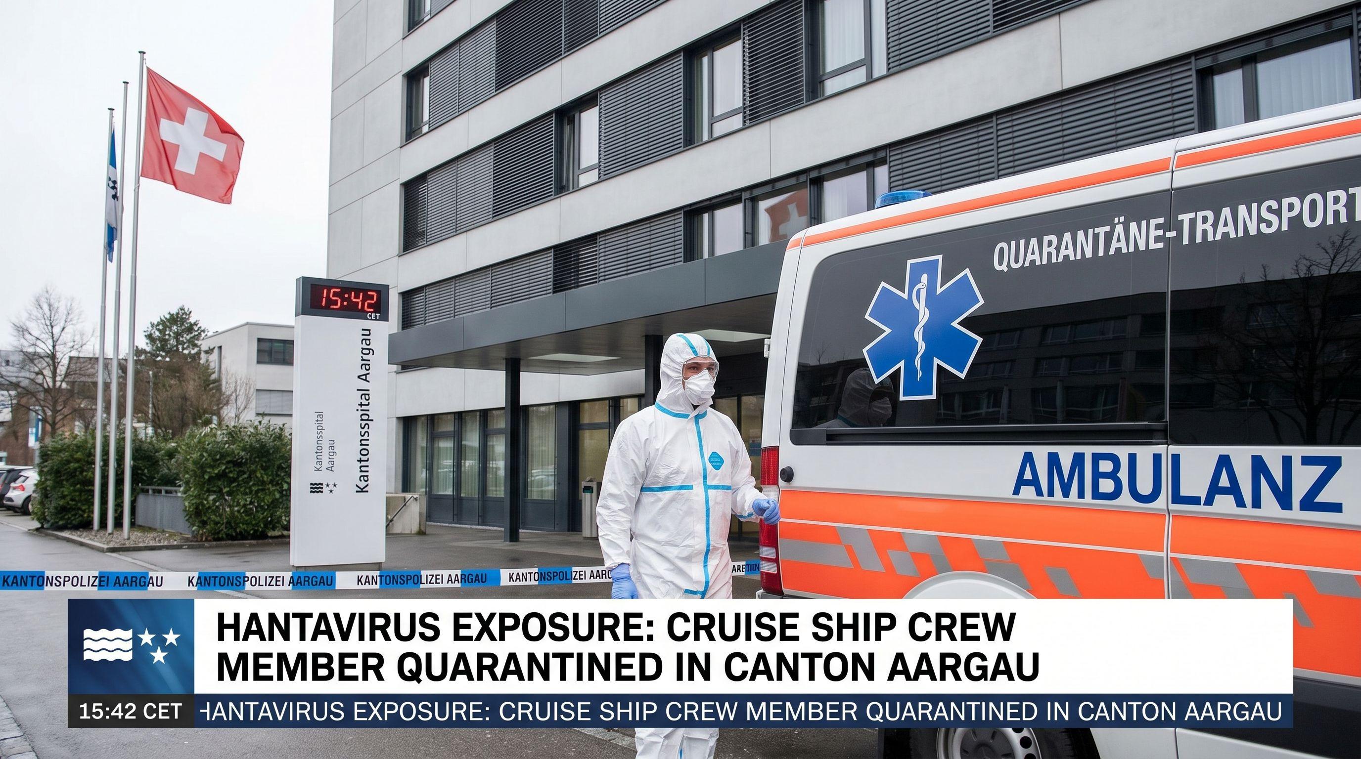 Hantavirus Exposure: Cruise Ship Crew Member Quarantined in Canton Aargau