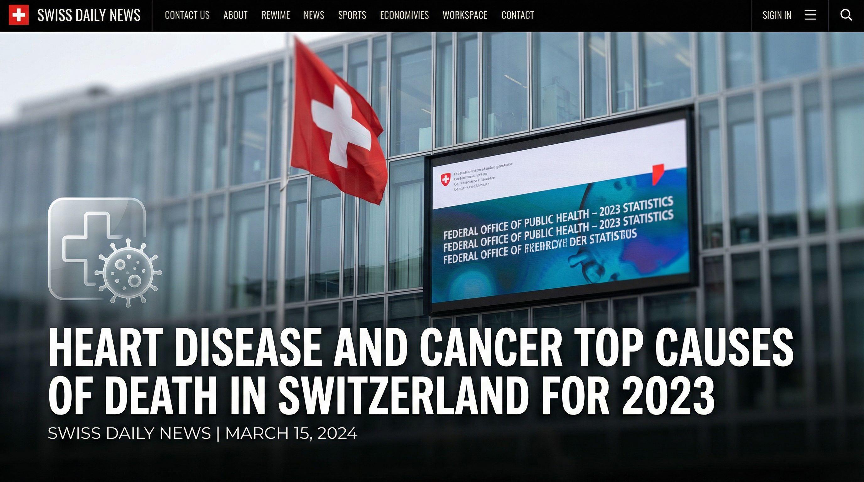 Heart Disease and Cancer Top Causes of Death in Switzerland for 2023