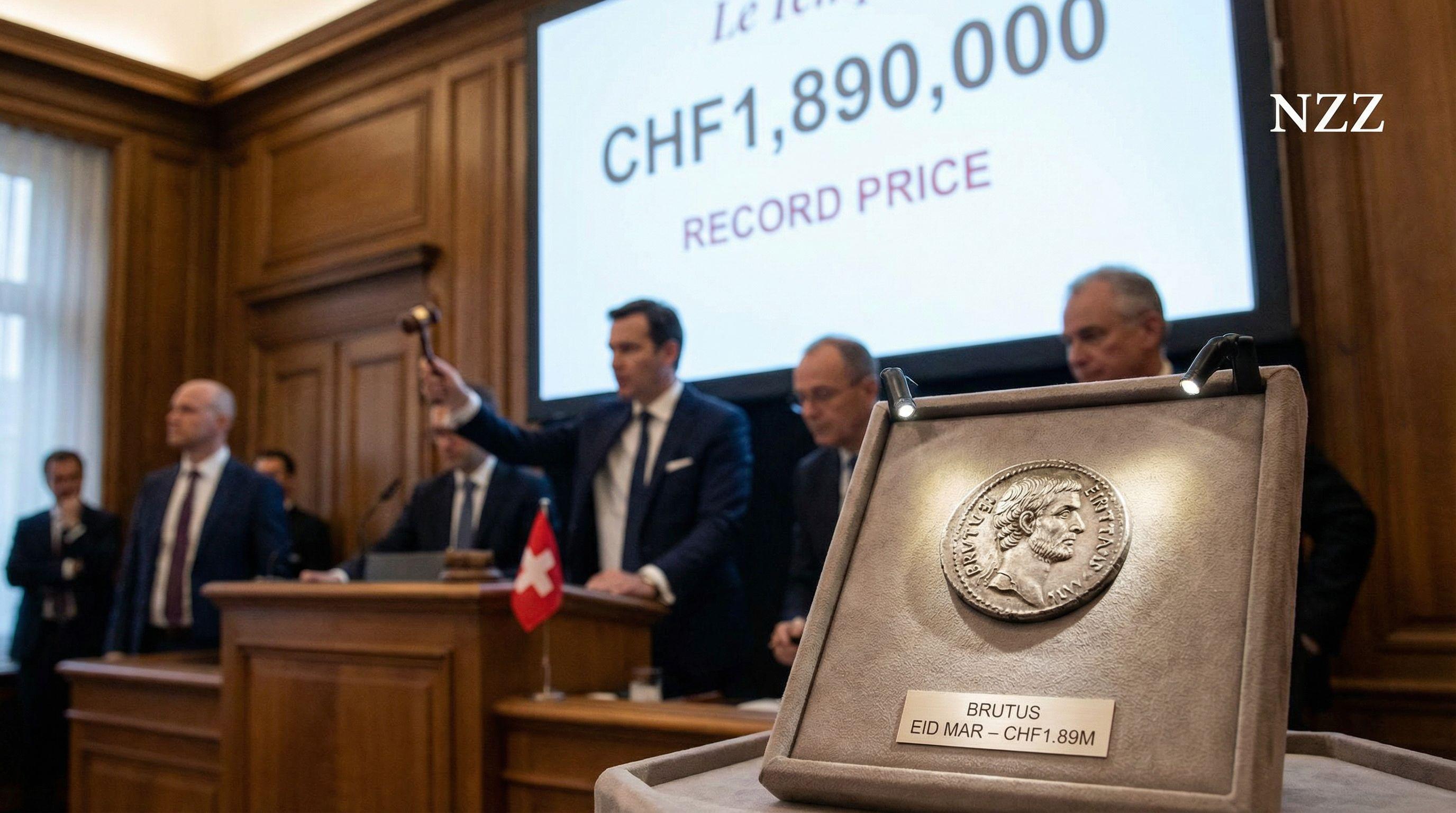 Historic Roman Coin Fetches Record Price at Geneva Auction
