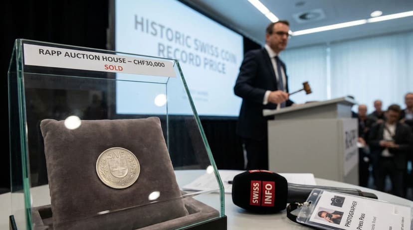 Historic Swiss Five-Franc Coin Fetches Record Auction Price