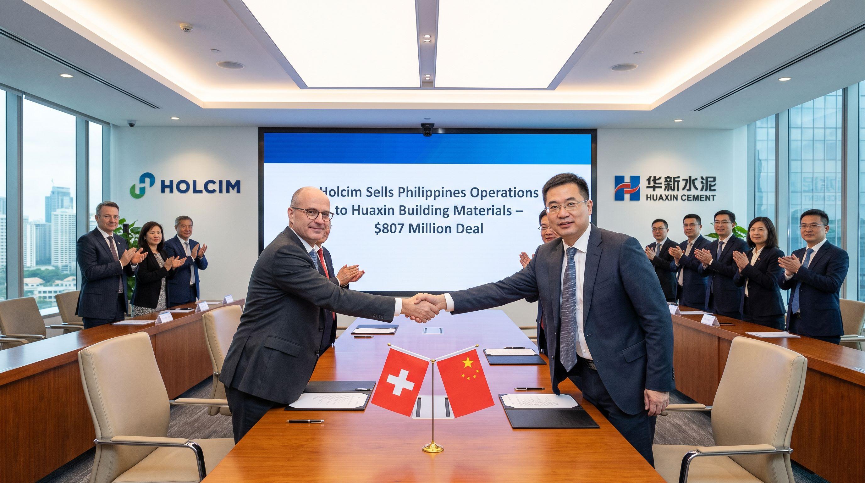 Holcim Sells Philippines Operations to Chinese Firm in $807 Million Deal