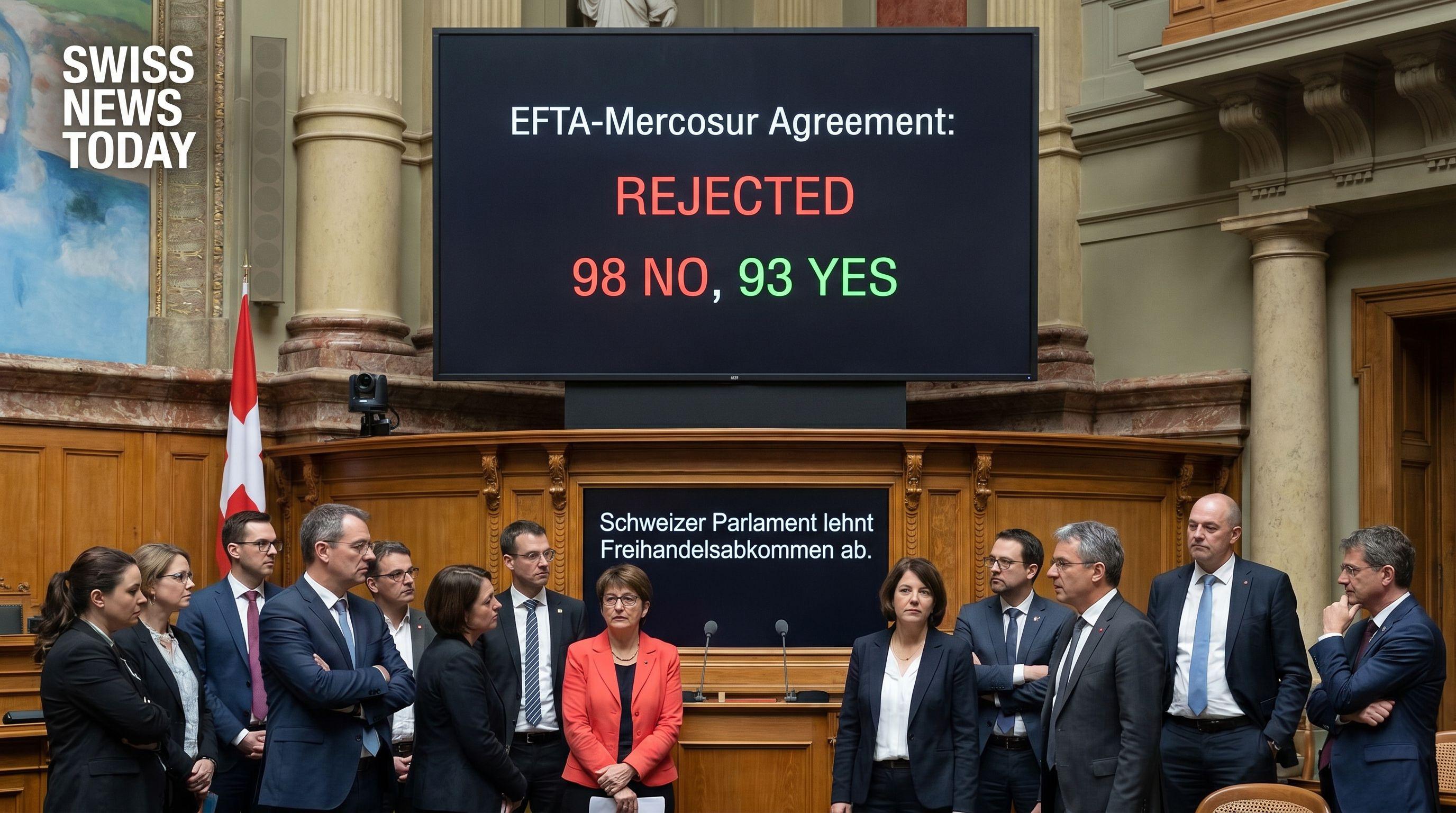 House of Representatives Rejects EFTA-Mercosur Free Trade Deal