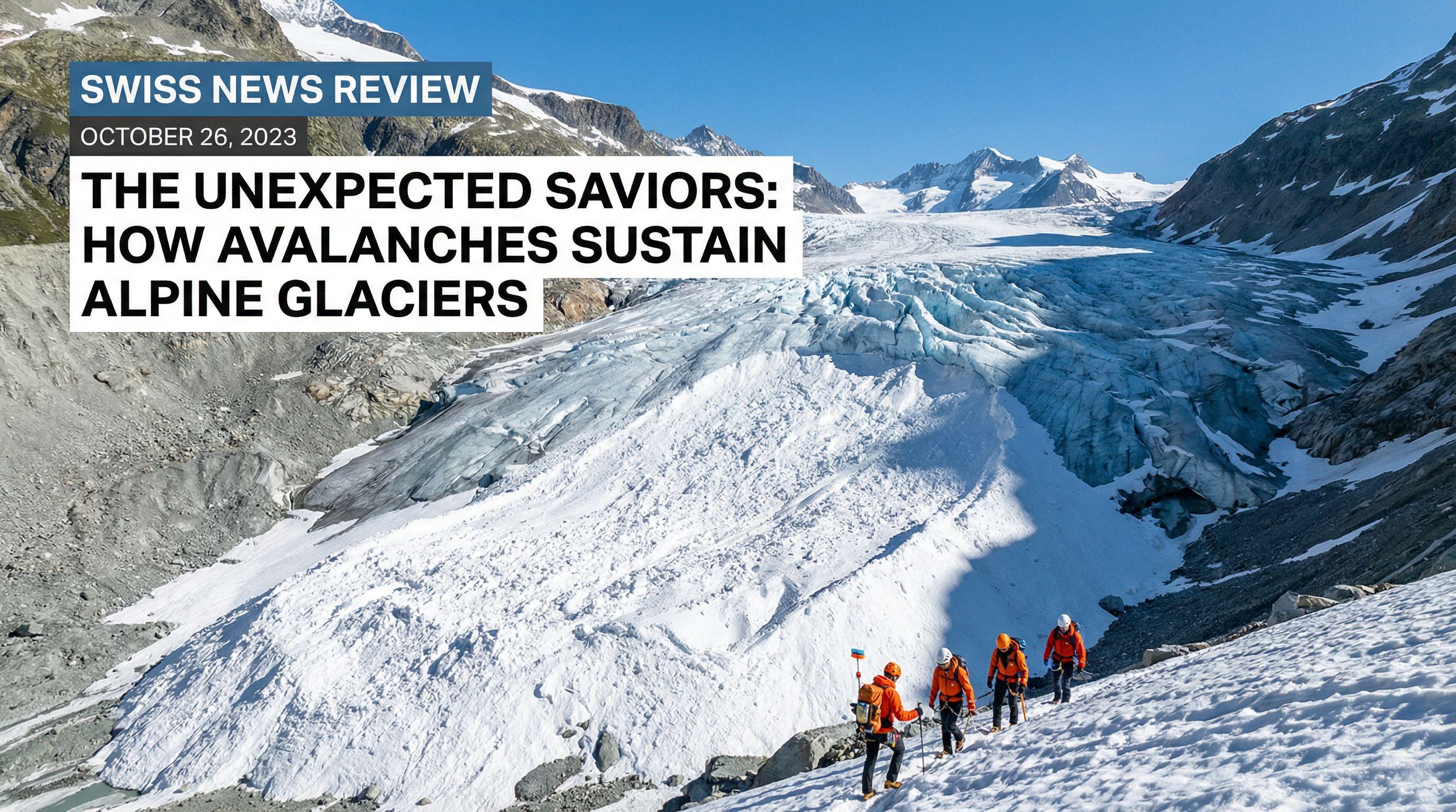 The Unexpected Saviors: How Avalanches Sustain Alpine Glaciers