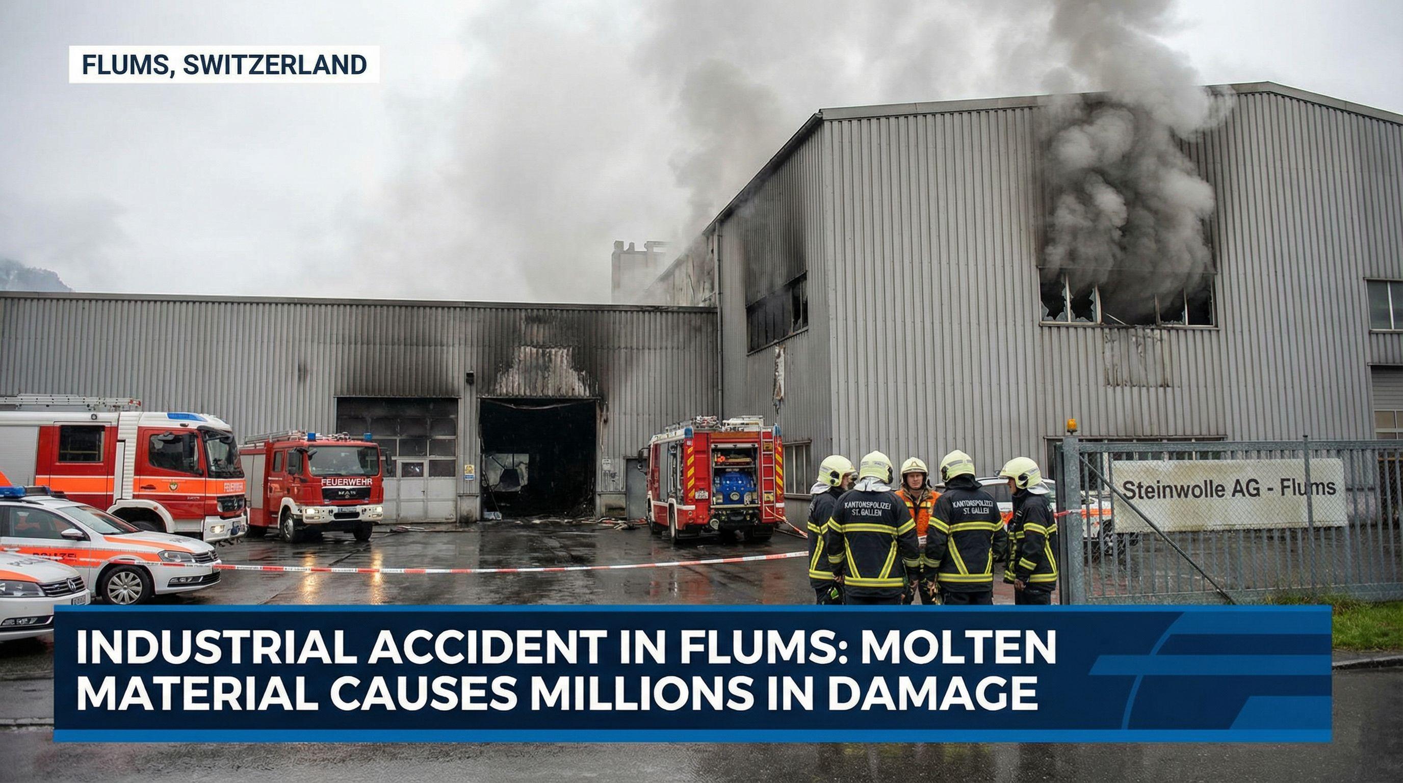 Industrial Accident in Flums: Molten Material Causes Millions in Damage