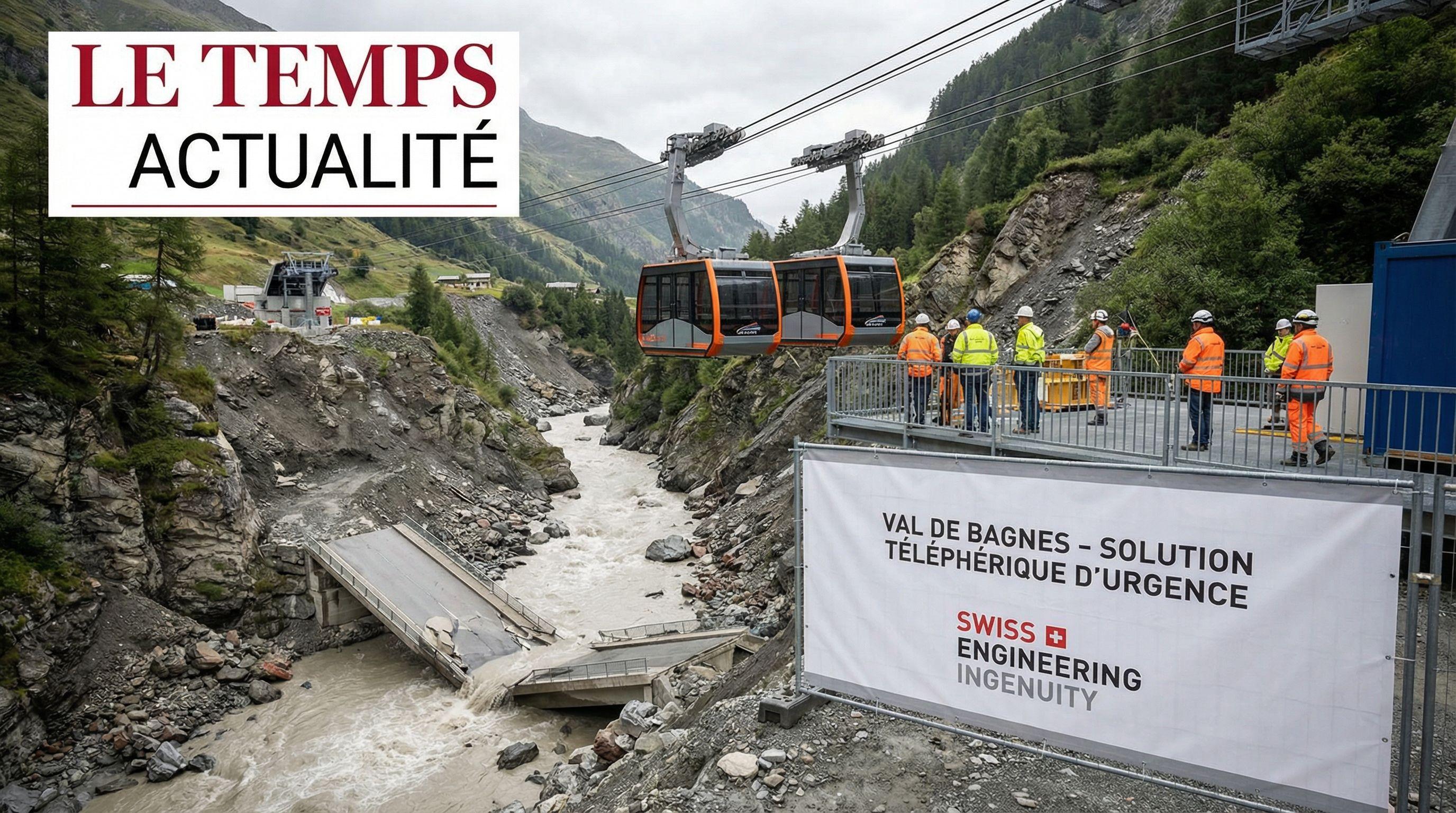 Innovative Cable Car Solution for Storm-Damaged Valley