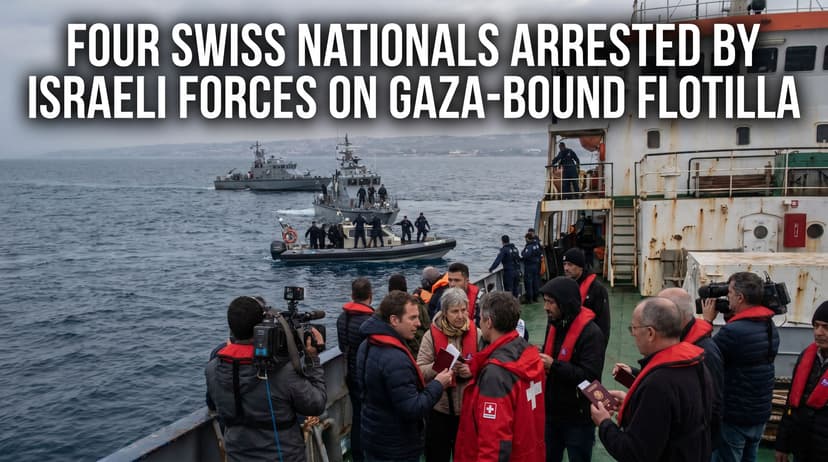 Four Swiss Nationals Arrested by Israeli Forces on Gaza-Bound Flotilla
