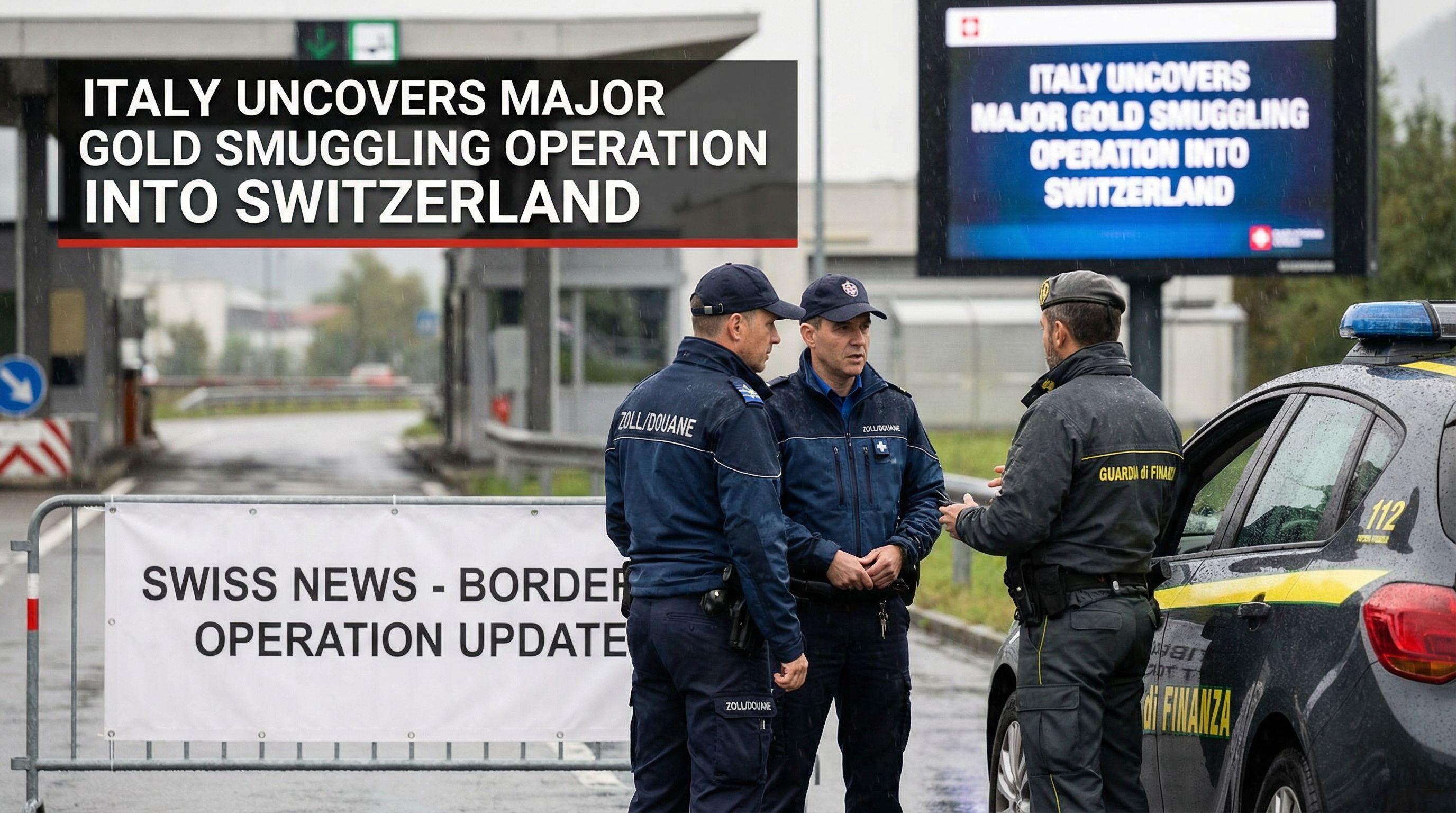 Italy Uncovers Major Gold Smuggling Operation into Switzerland