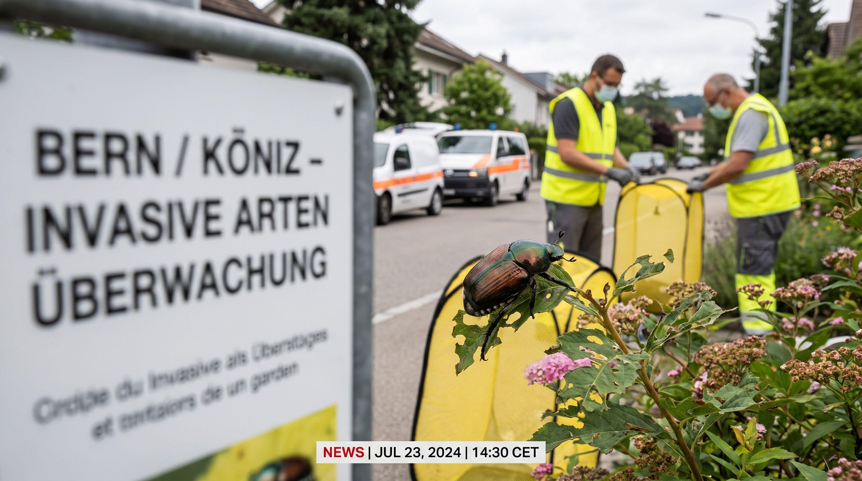 Invasive Japanese Beetle Spreads to Bern, Prompting Containment Measures