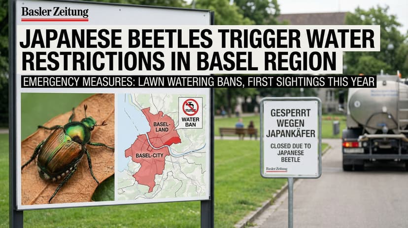 Japanese Beetles Trigger Water Restrictions in Basel Region