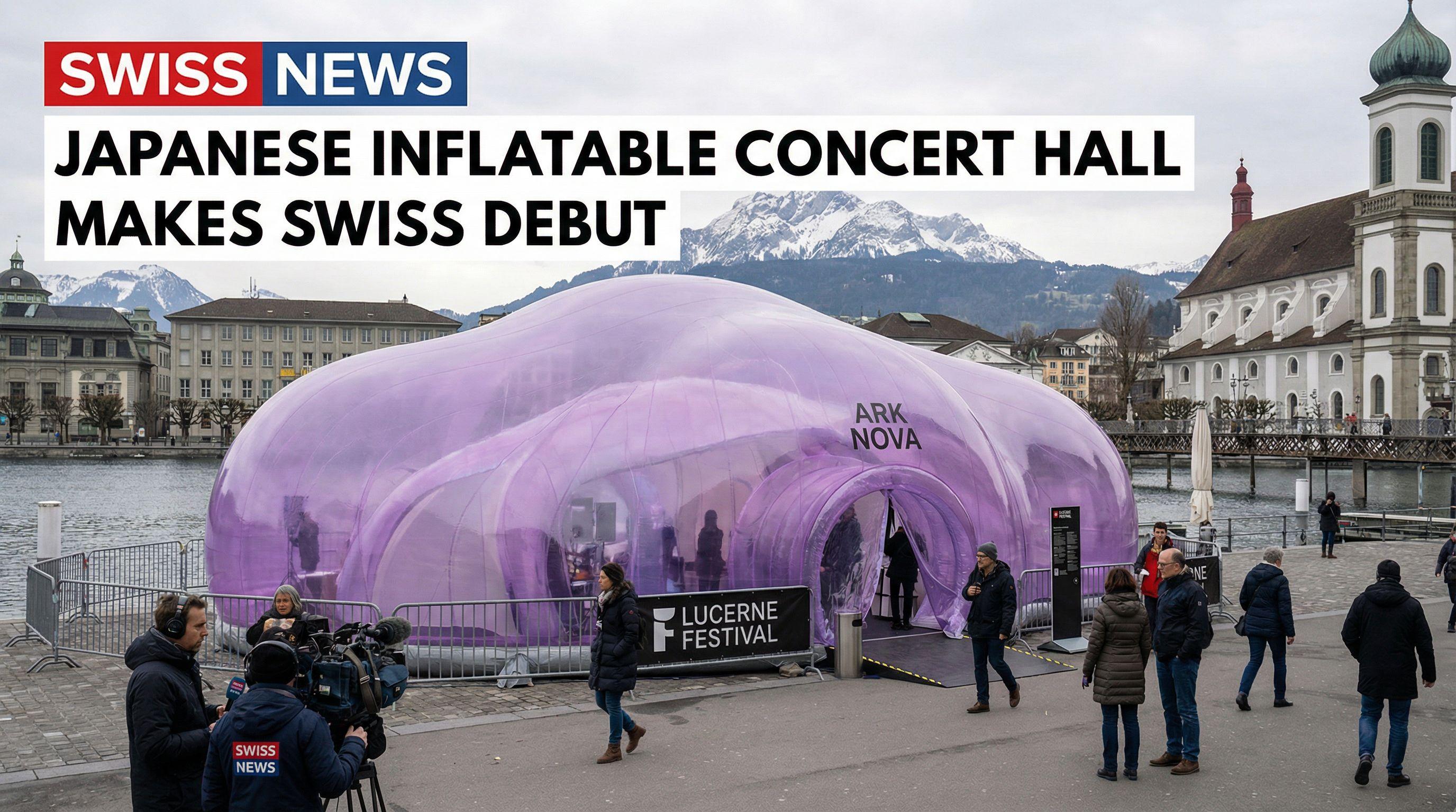 Japanese Inflatable Concert Hall Makes Swiss Debut