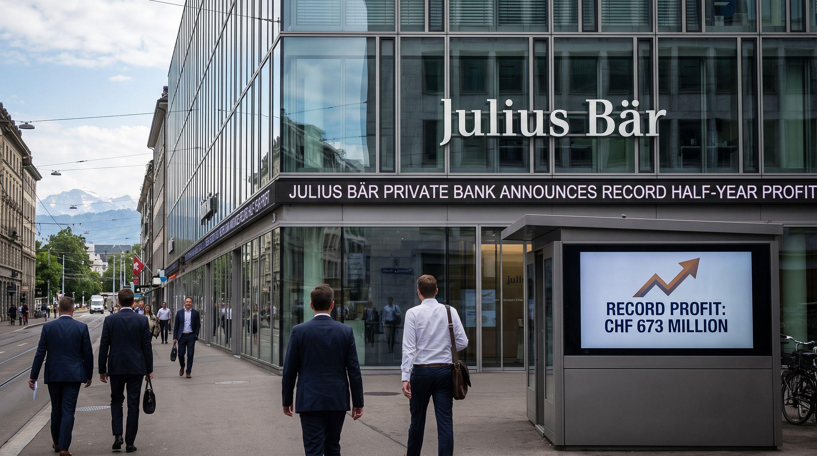 Julius Bär Private Bank Announces Record Half-Year Profit