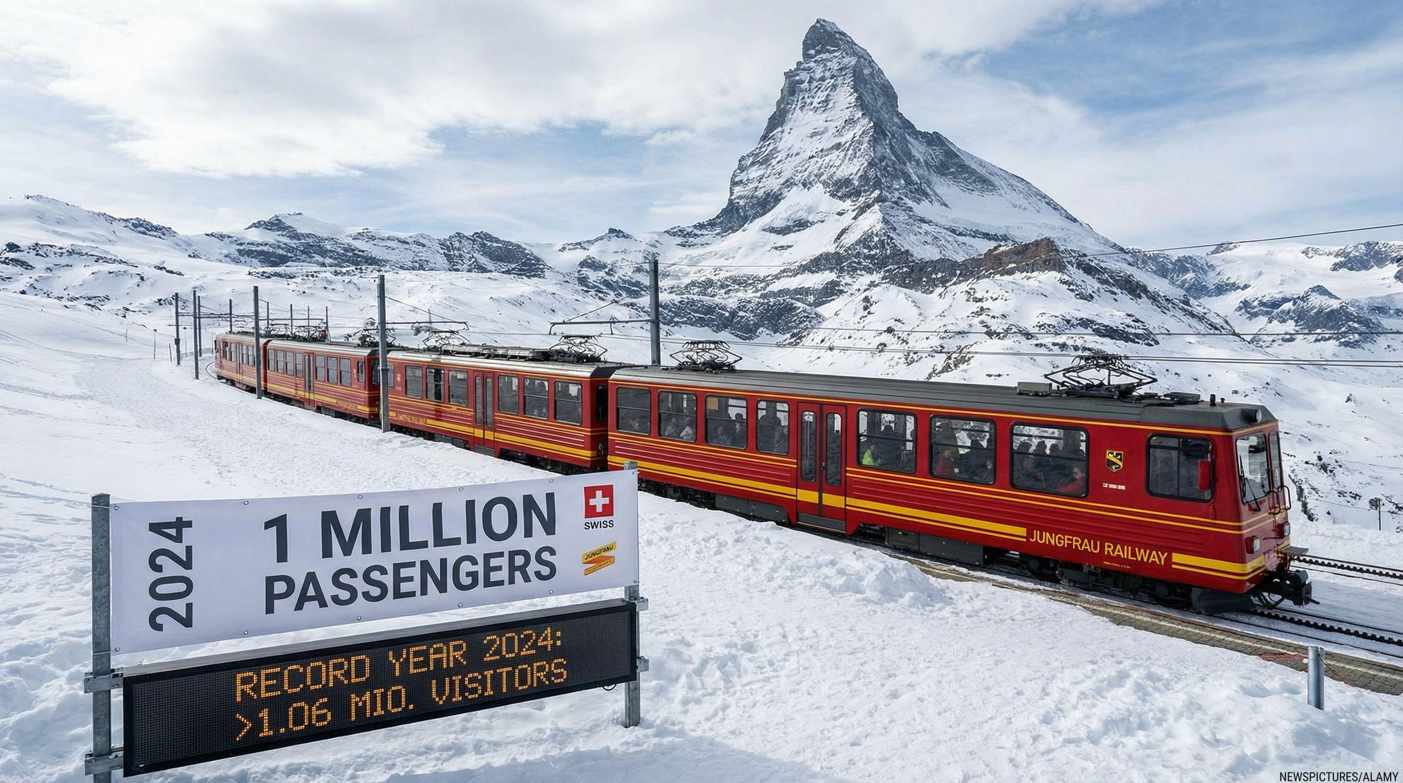 Jungfrau Railways Breaks Million-Passenger Mark in 2024