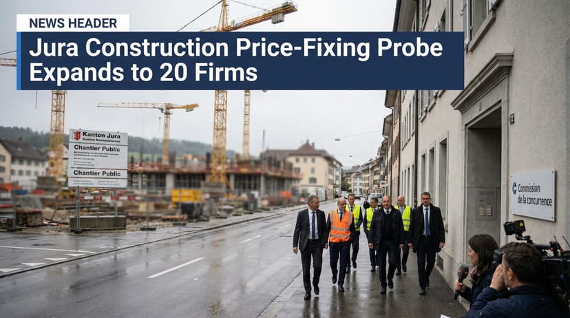 Jura Construction Price-Fixing Probe Expands to 20 Firms