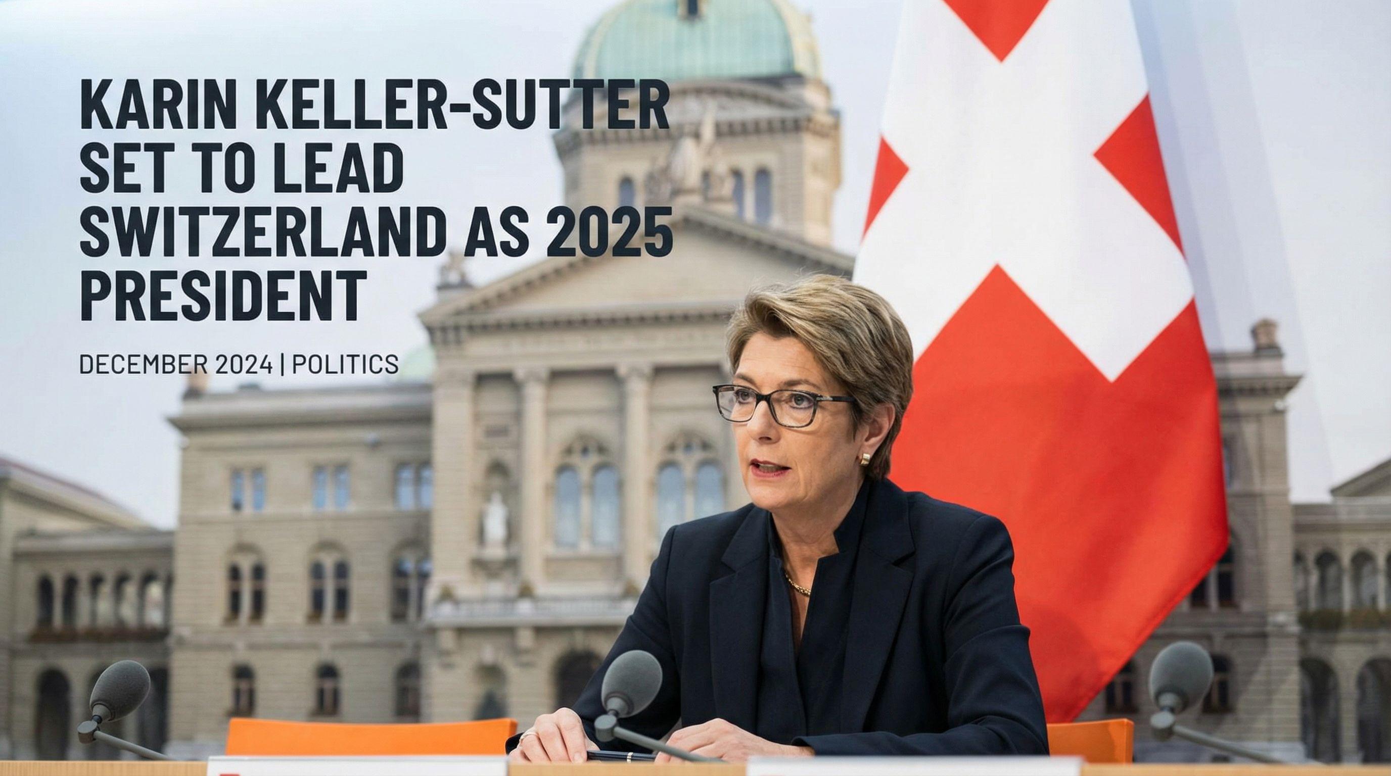Karin Keller-Sutter Set to Lead Switzerland as 2025 President
