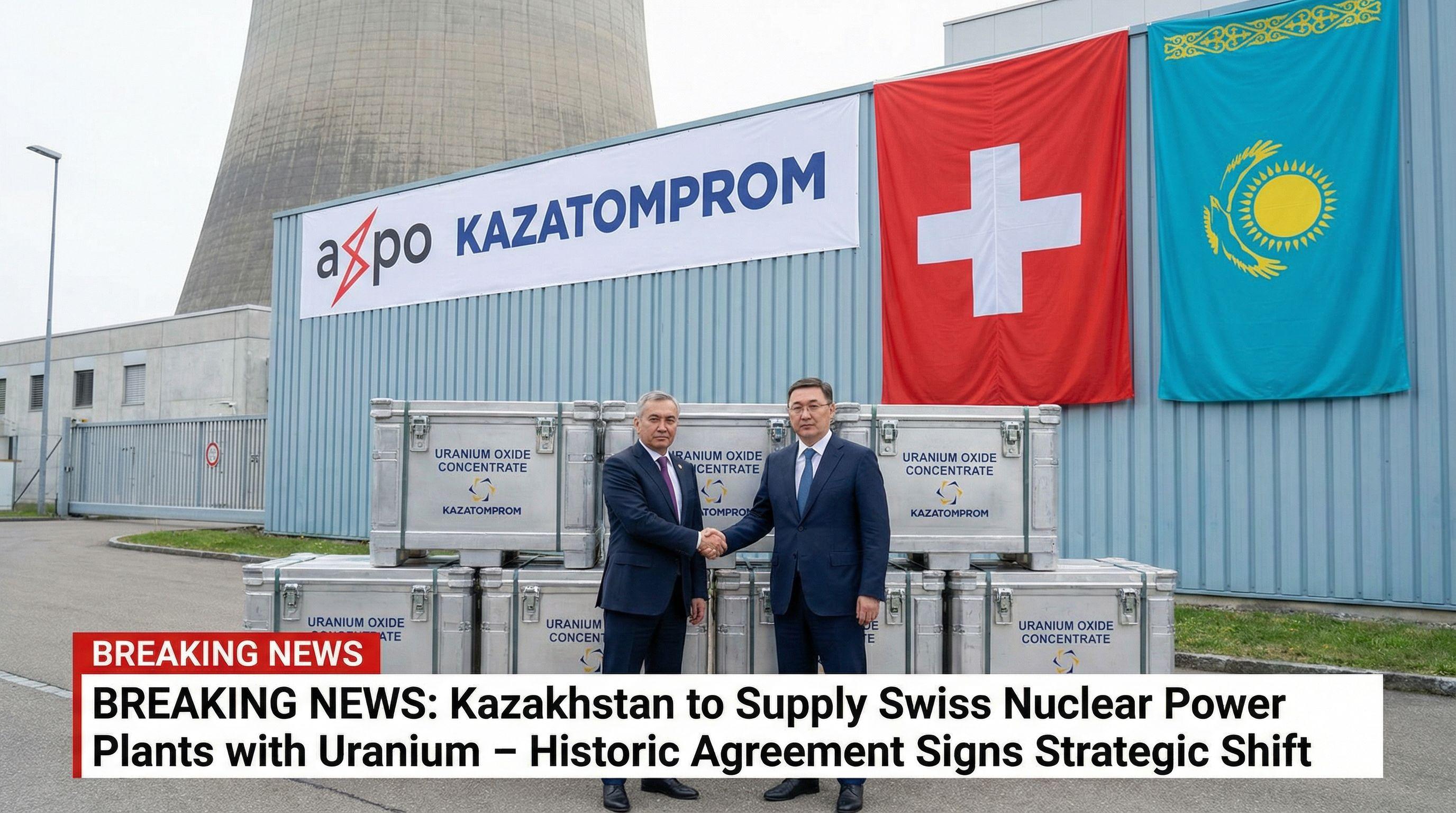 Kazakhstan to Supply Swiss Nuclear Power Plants with Uranium
