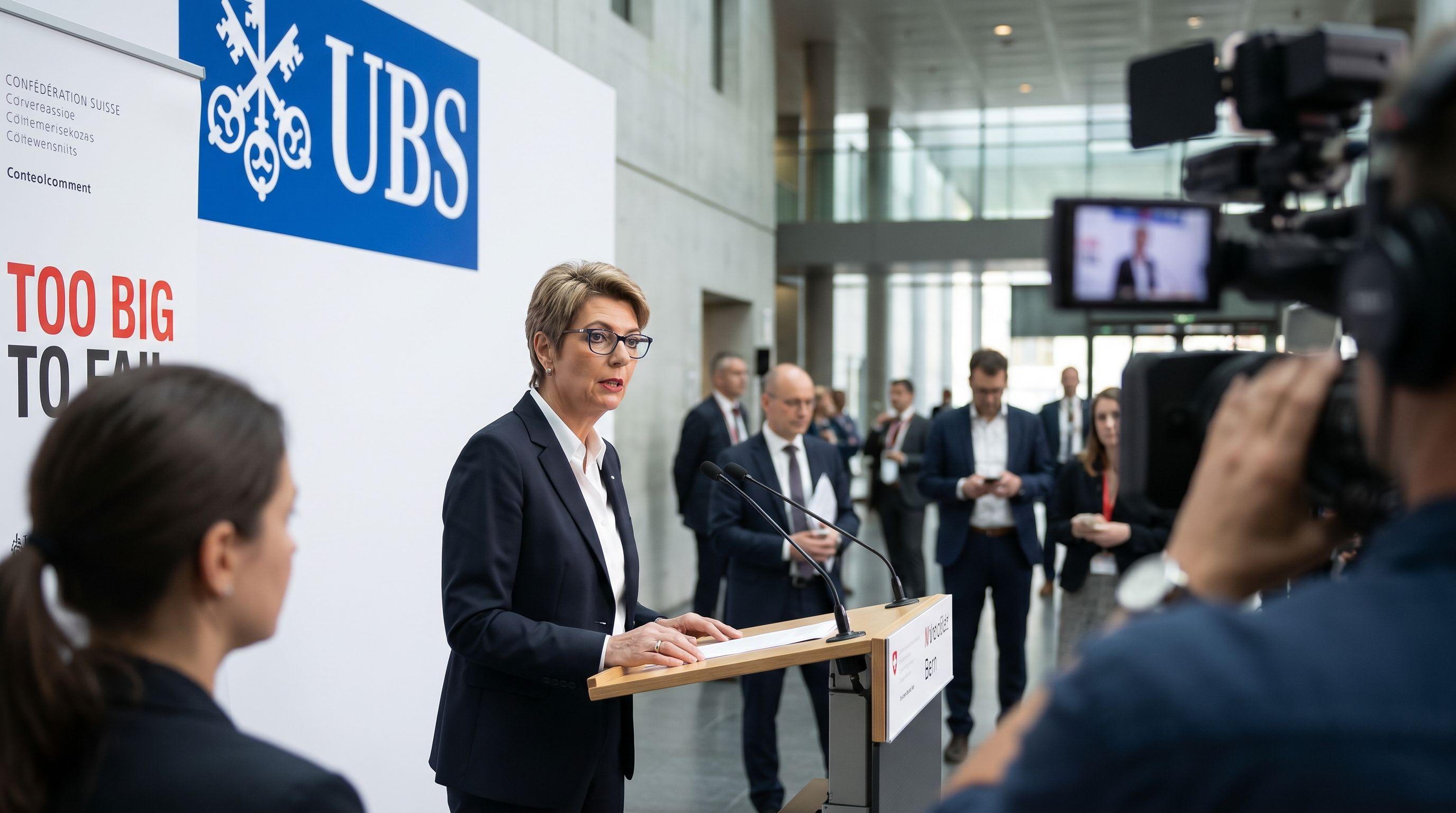 Finance Minister Defends Tough 'Too Big to Fail' Capital Rules for UBS