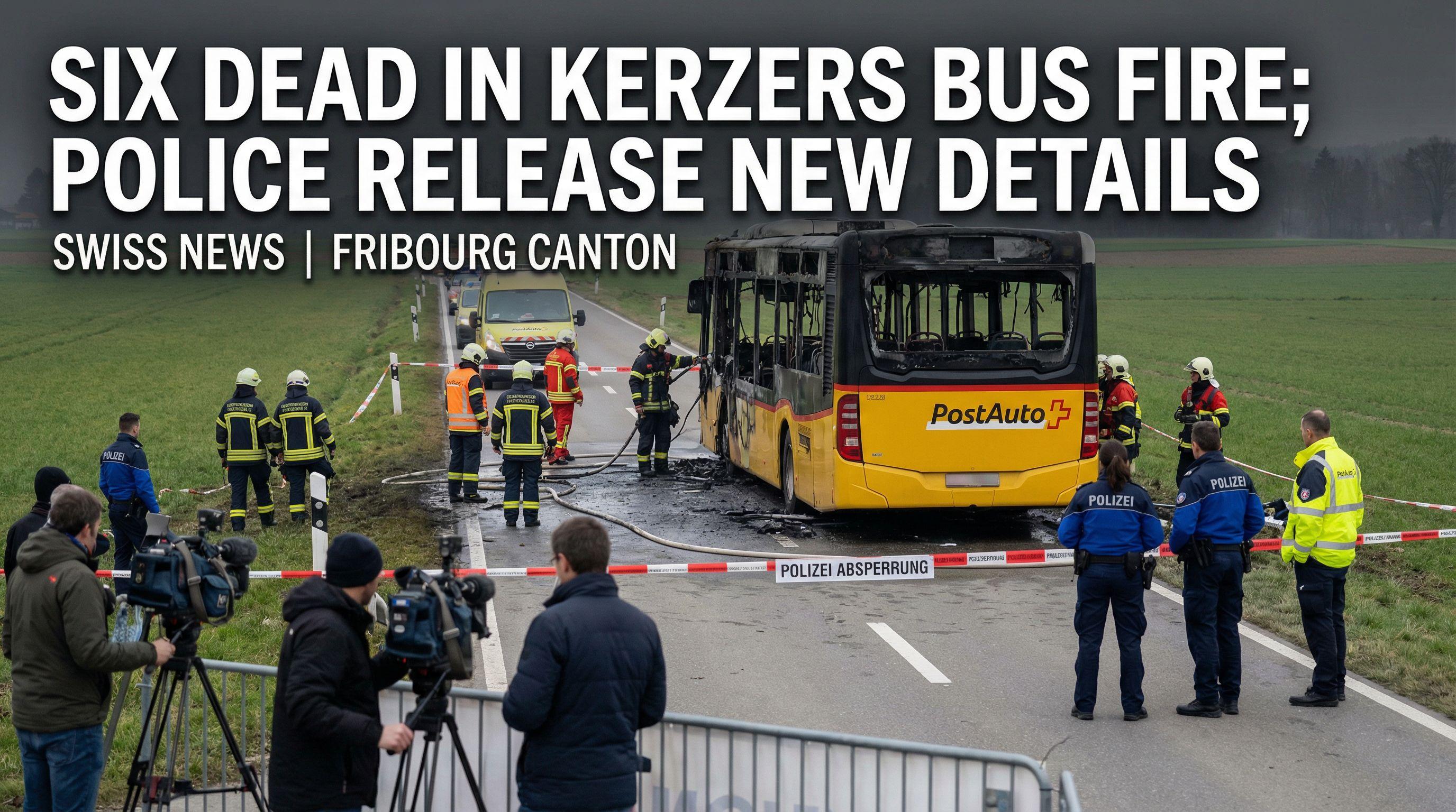 Six Dead in Kerzers Bus Fire; Police Release New Details