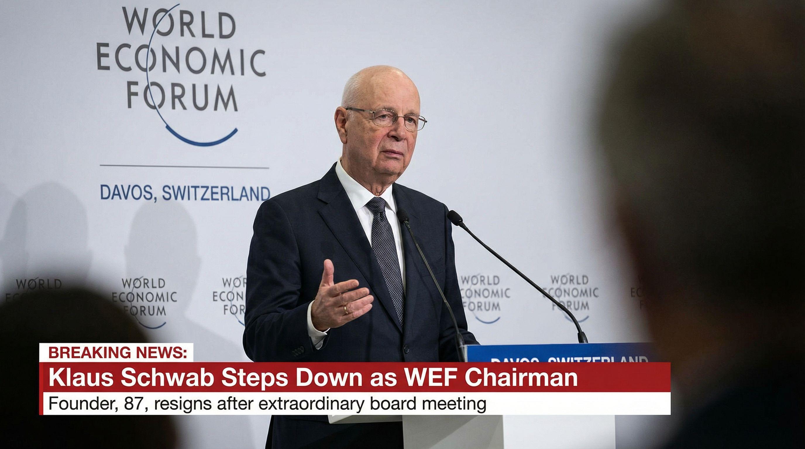Klaus Schwab Steps Down as WEF Chairman