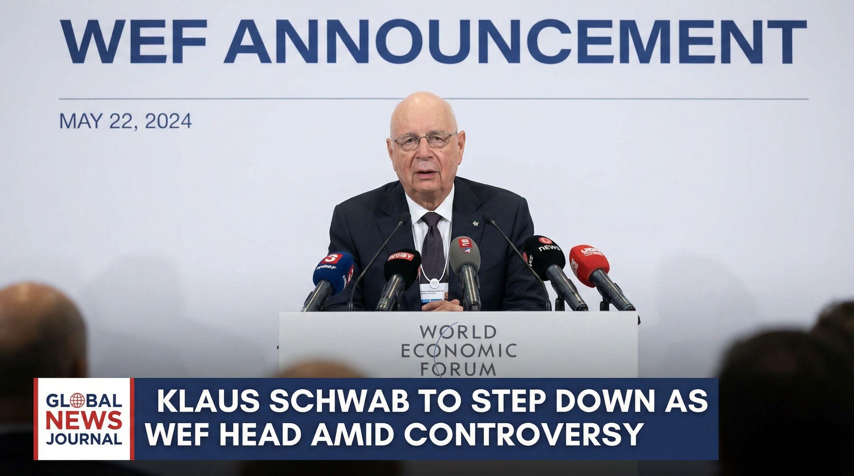 Klaus Schwab to Step Down as WEF Head Amid Controversy