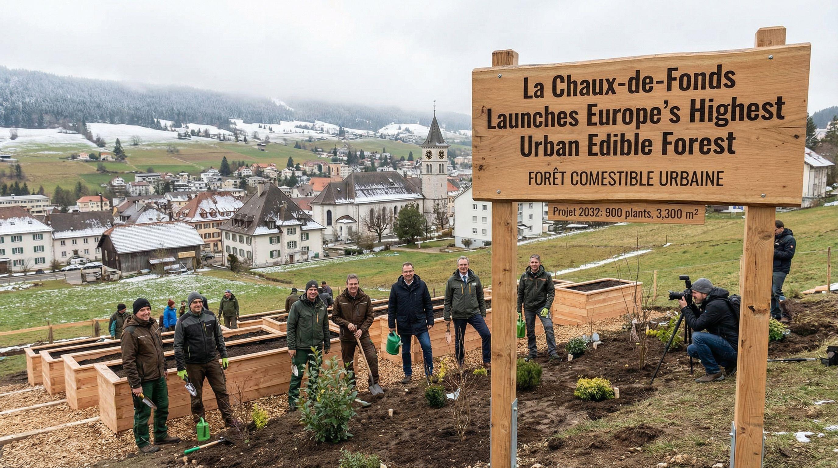 La Chaux-de-Fonds Launches Europe's Highest Urban Edible Forest