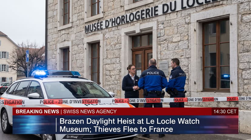 Brazen Daylight Heist at Le Locle Watch Museum; Thieves Flee to France