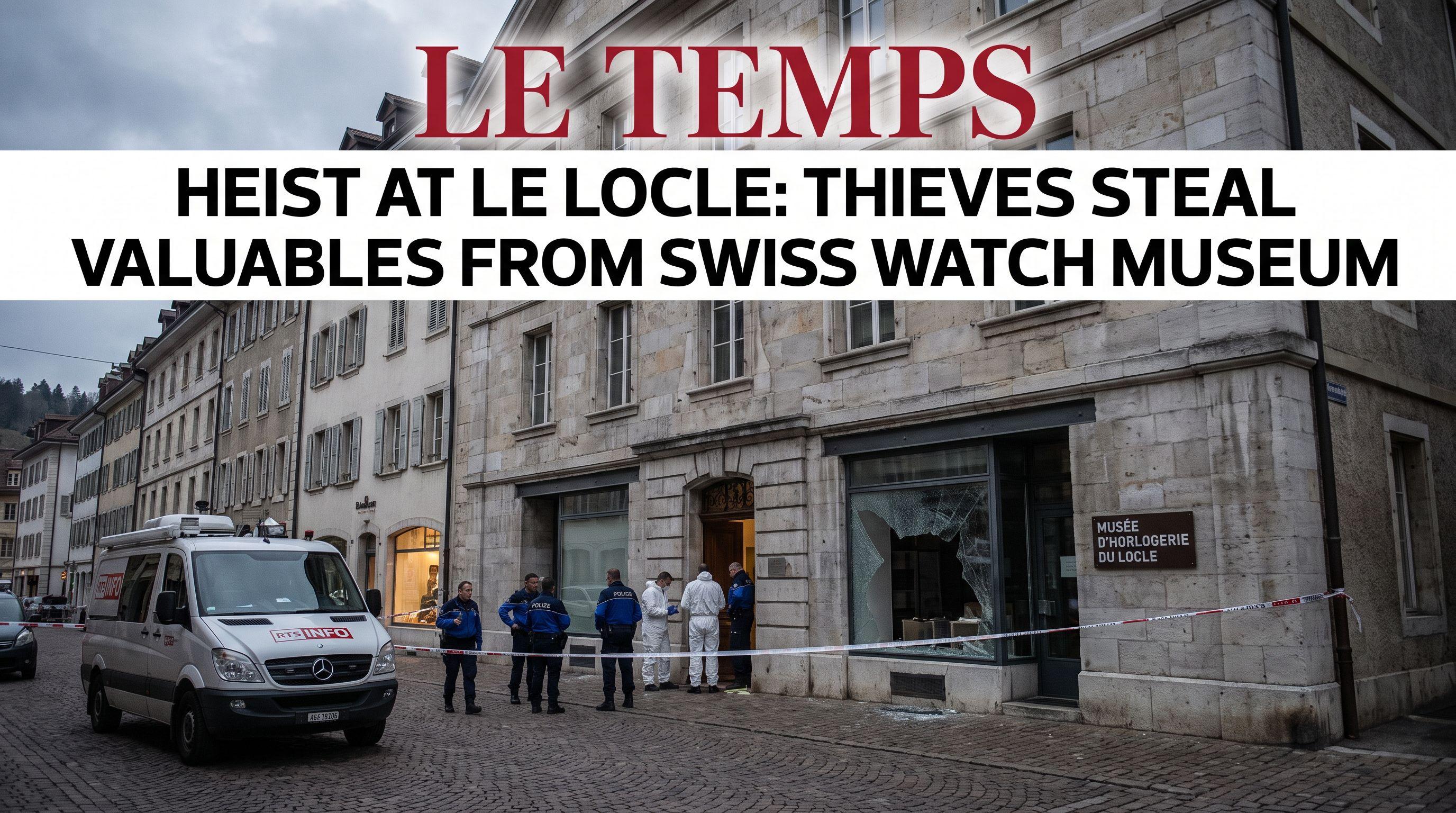 Heist at Le Locle: Thieves Steal Valuables from Swiss Watch Museum