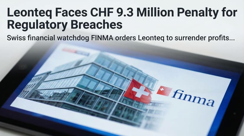 Leonteq Faces CHF 9.3 Million Penalty for Regulatory Breaches