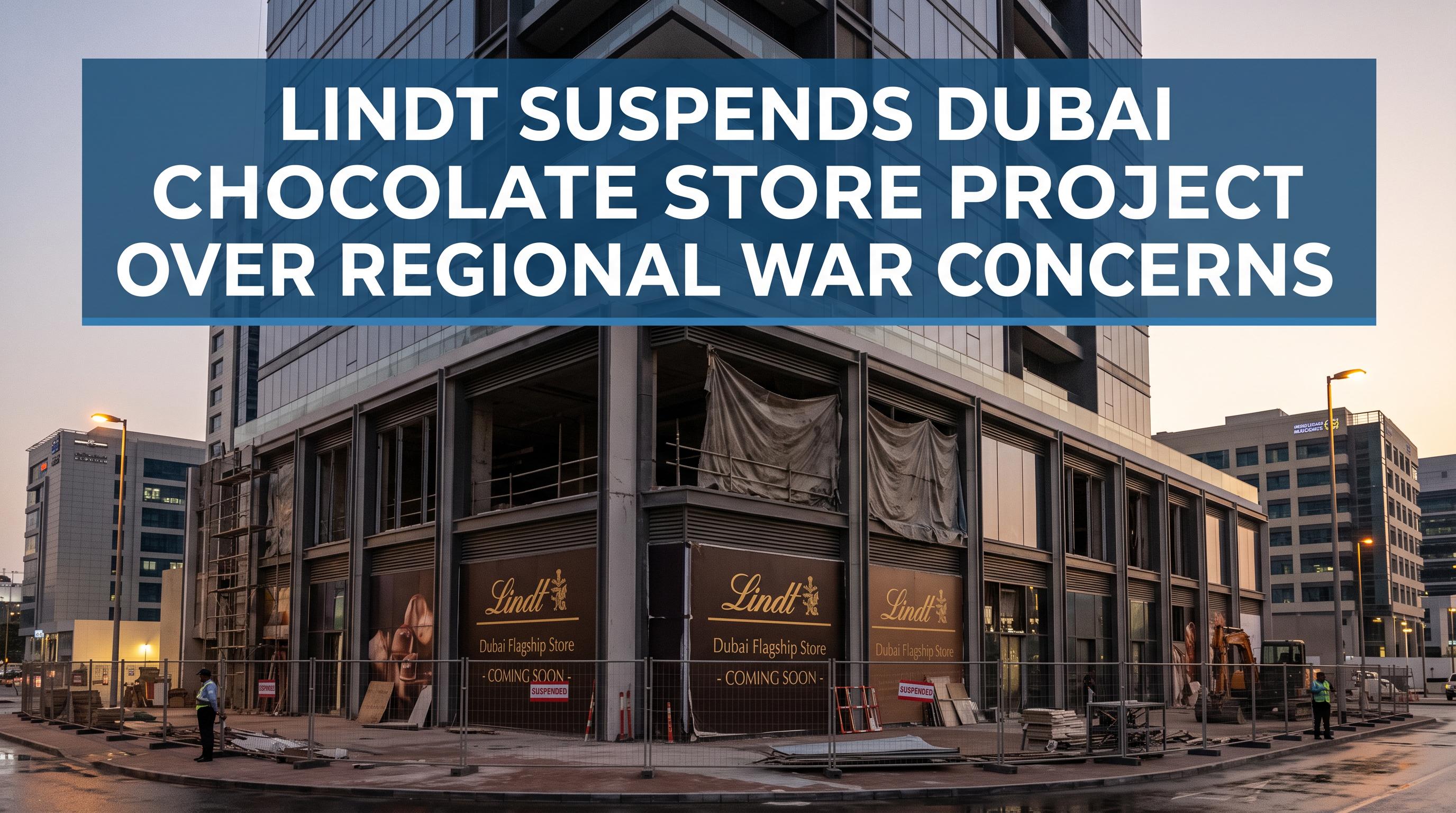 Lindt suspends Dubai chocolate store project over regional war concerns