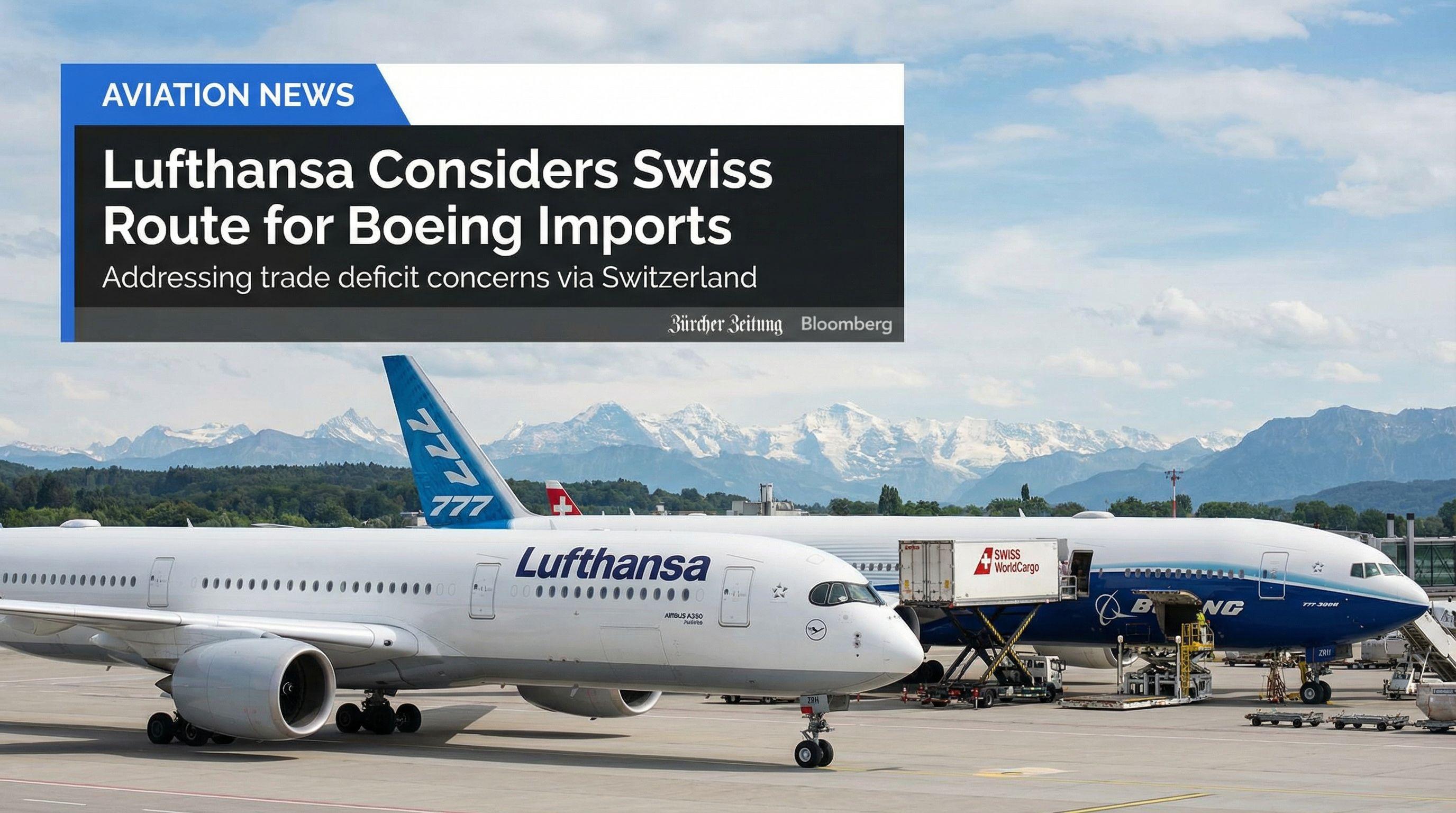 Lufthansa Considers Swiss Route for Boeing Imports