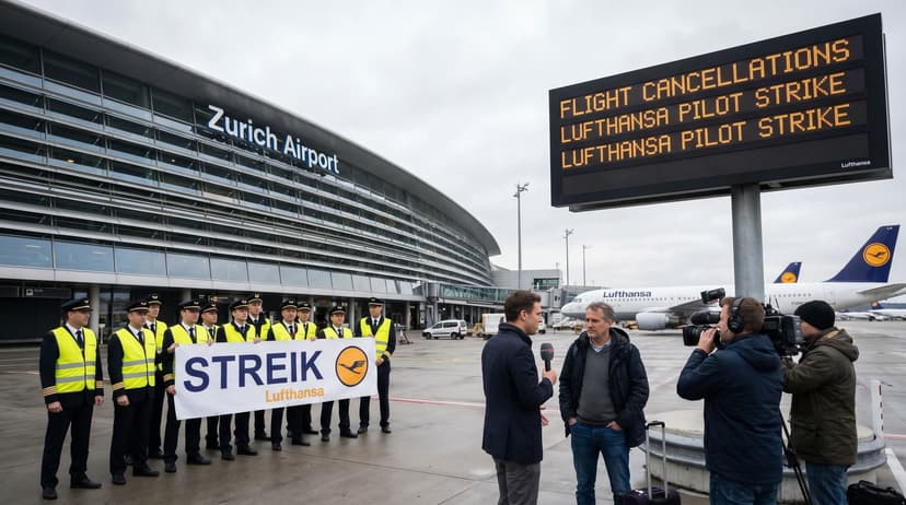 Lufthansa Pilot Strike Grounds Flights at Zurich Airport
