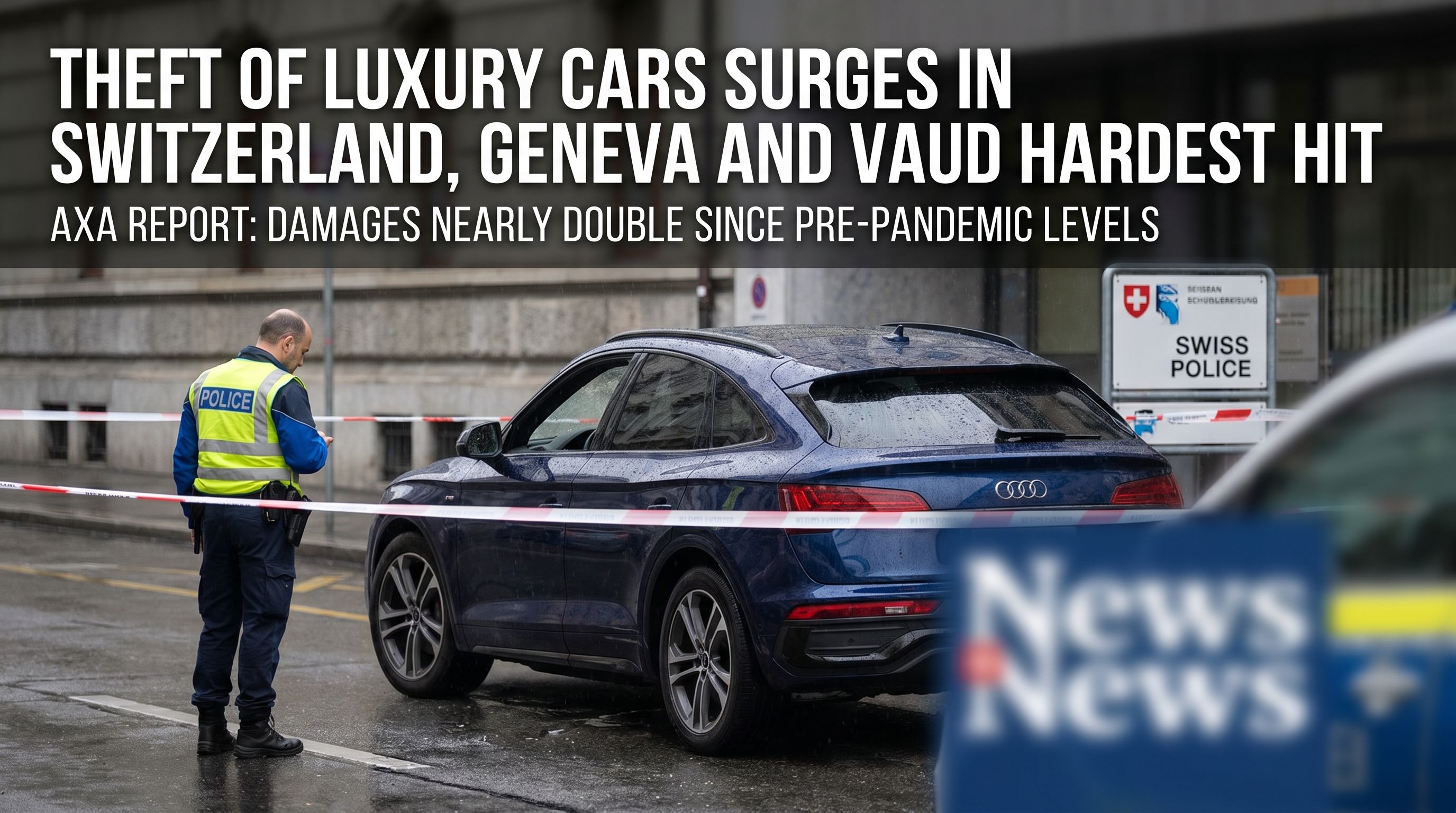 Theft of Luxury Cars Surges in Switzerland, Geneva and Vaud Hardest Hit