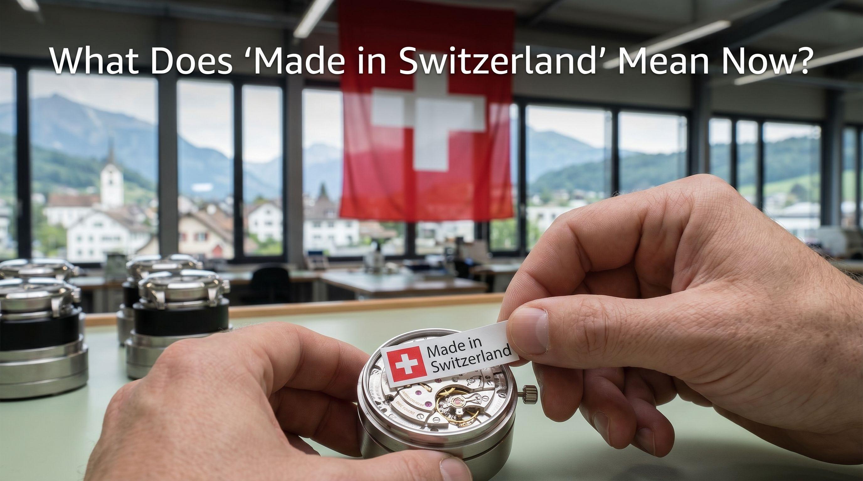 What Does 'Made in Switzerland' Mean Now? Rules for Iconic Label Relaxed