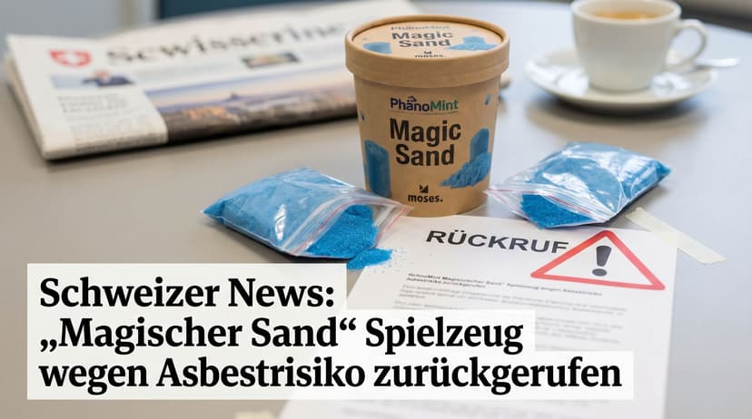'Magic Sand' Toy Recalled in Switzerland Due to Asbestos Risk